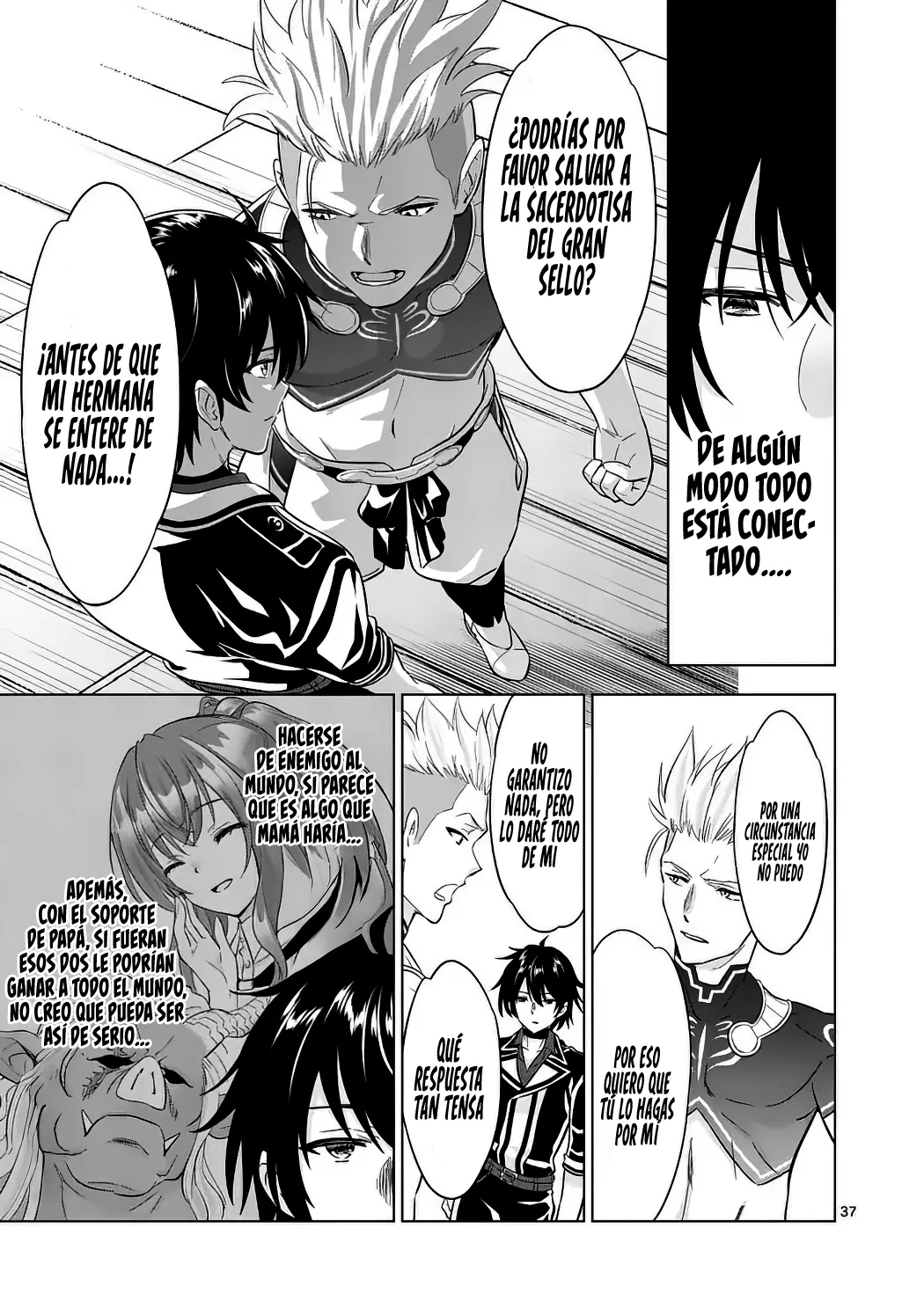 Shijou Saikyou Orc-san no Tanoshii Tanetsuke Harem Zukuri Capitulo 113 página 39