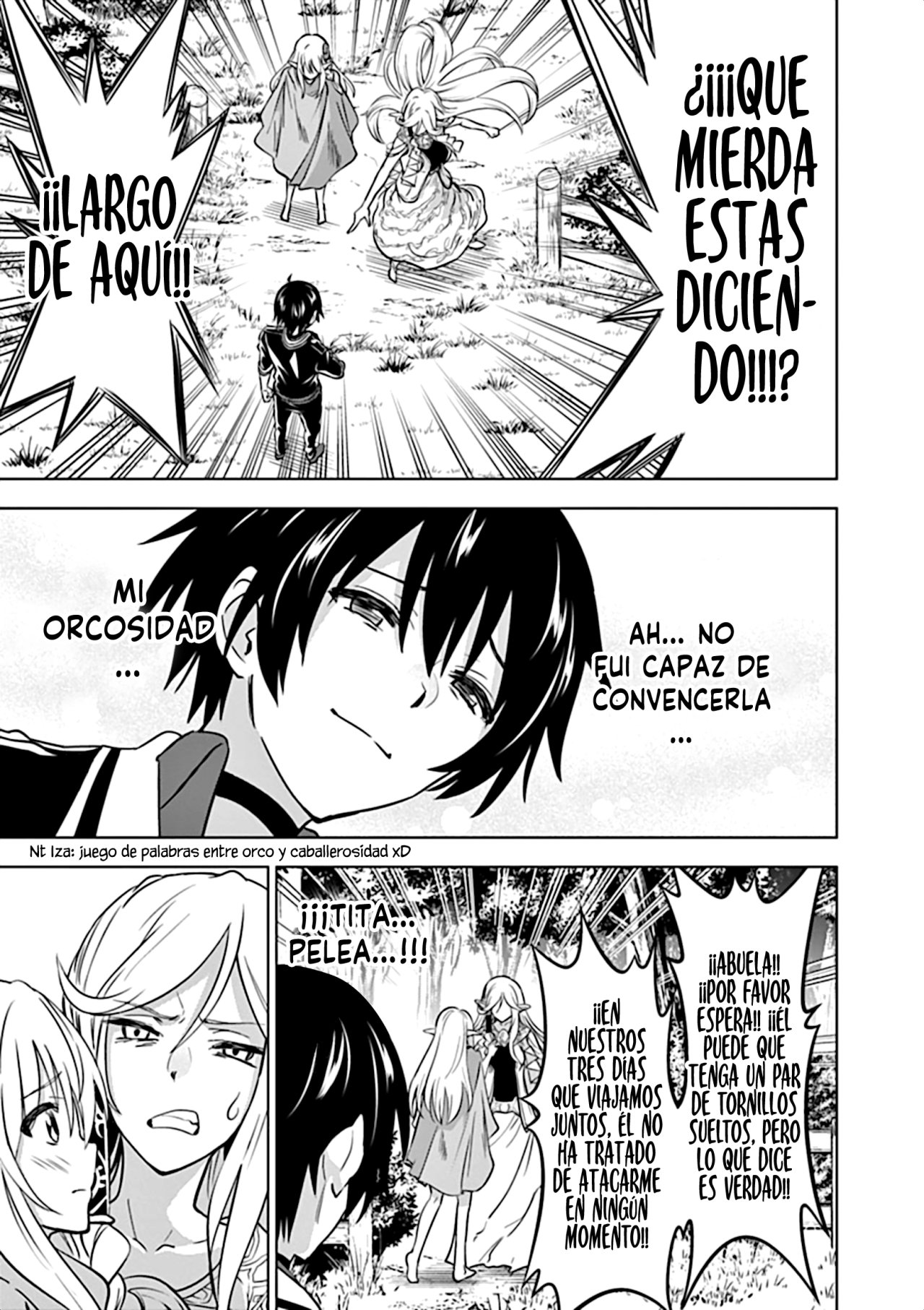 Shijou Saikyou Orc-san no Tanoshii Tanetsuke Harem Zukuri Capitulo 14: Oruku en la Villa Elfo página 15