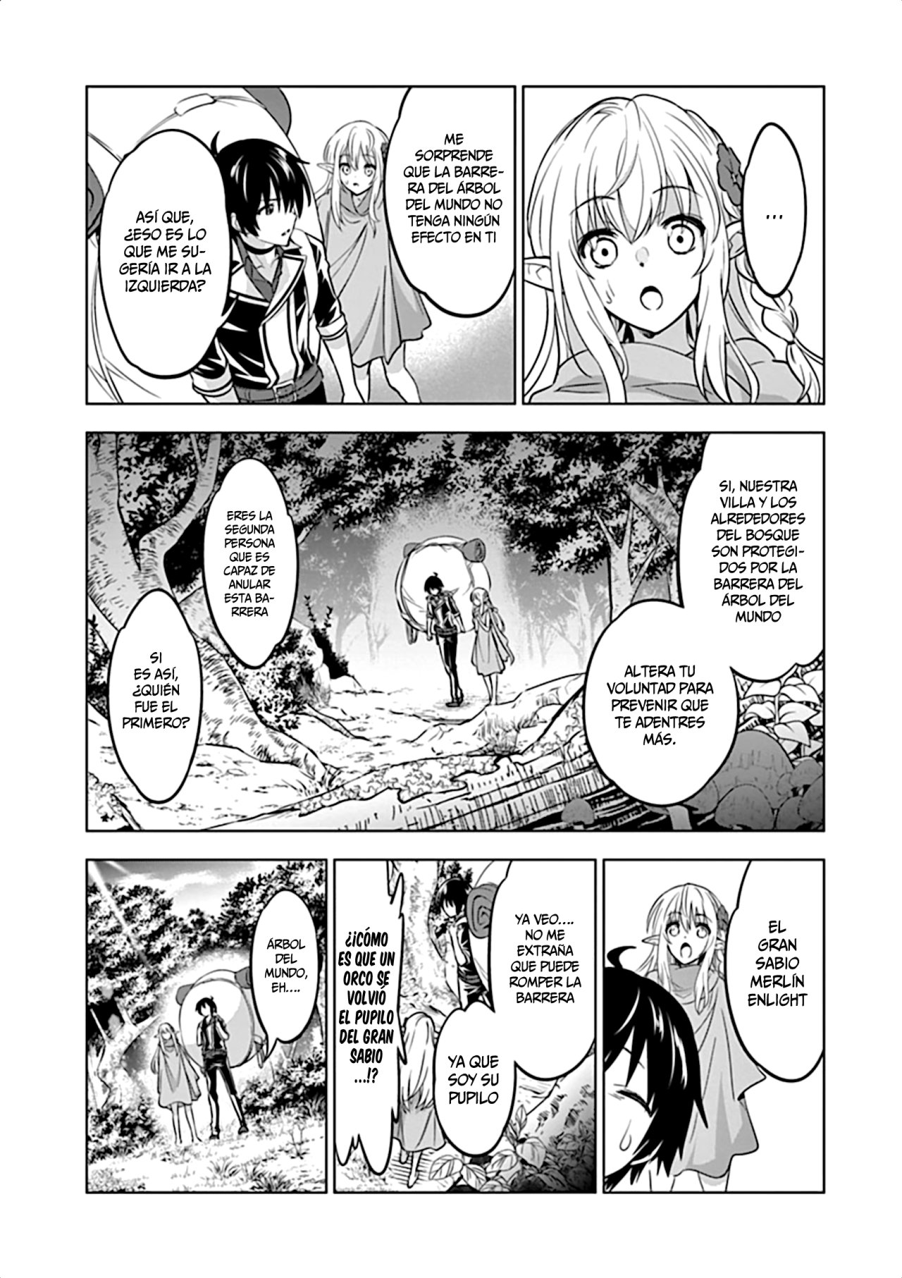 Shijou Saikyou Orc-san no Tanoshii Tanetsuke Harem Zukuri Capitulo 14: Oruku en la Villa Elfo página 6