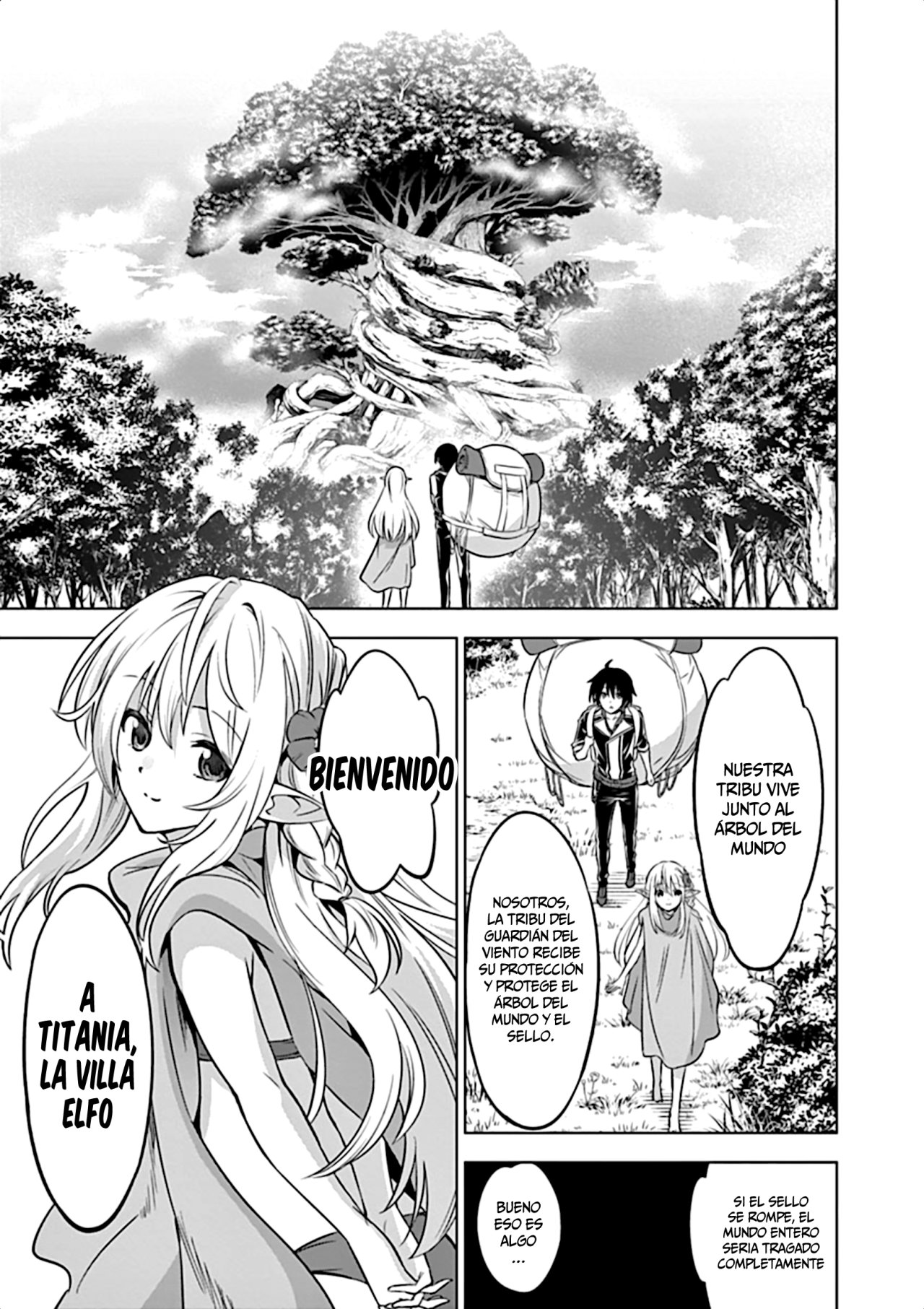 Shijou Saikyou Orc-san no Tanoshii Tanetsuke Harem Zukuri Capitulo 14: Oruku en la Villa Elfo página 7