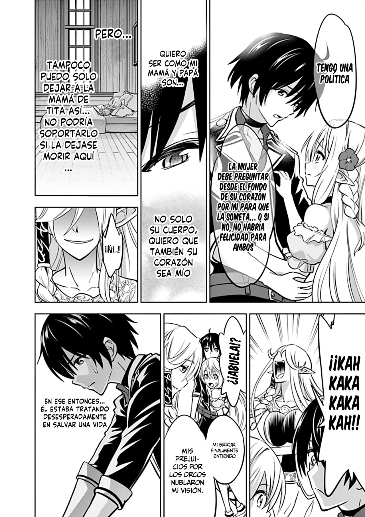 Shijou Saikyou Orc-san no Tanoshii Tanetsuke Harem Zukuri Capitulo 15: La versatilidad de Oruku. página 14