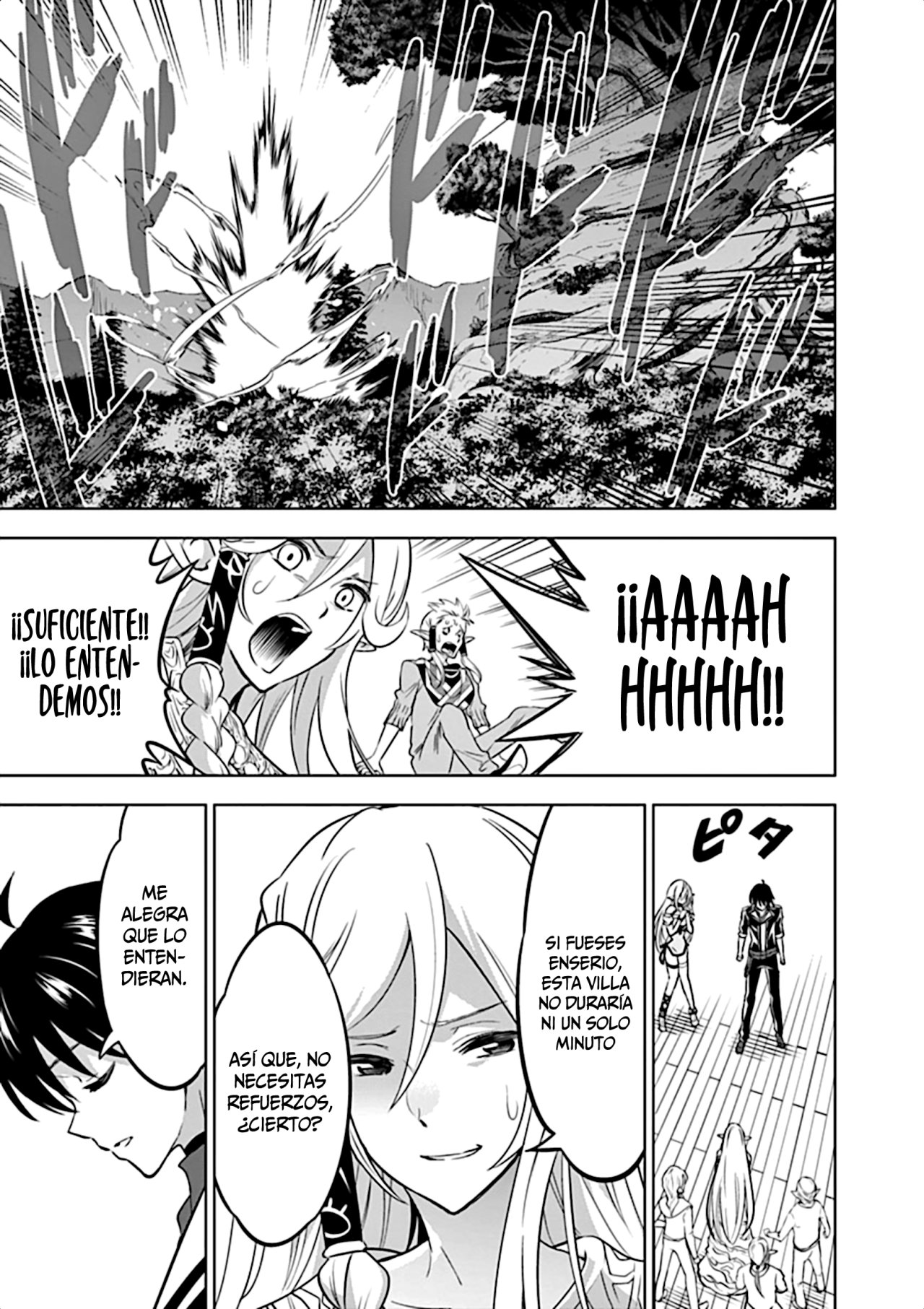 Shijou Saikyou Orc-san no Tanoshii Tanetsuke Harem Zukuri Capitulo 18: La Intromisión de Oruku. página 10