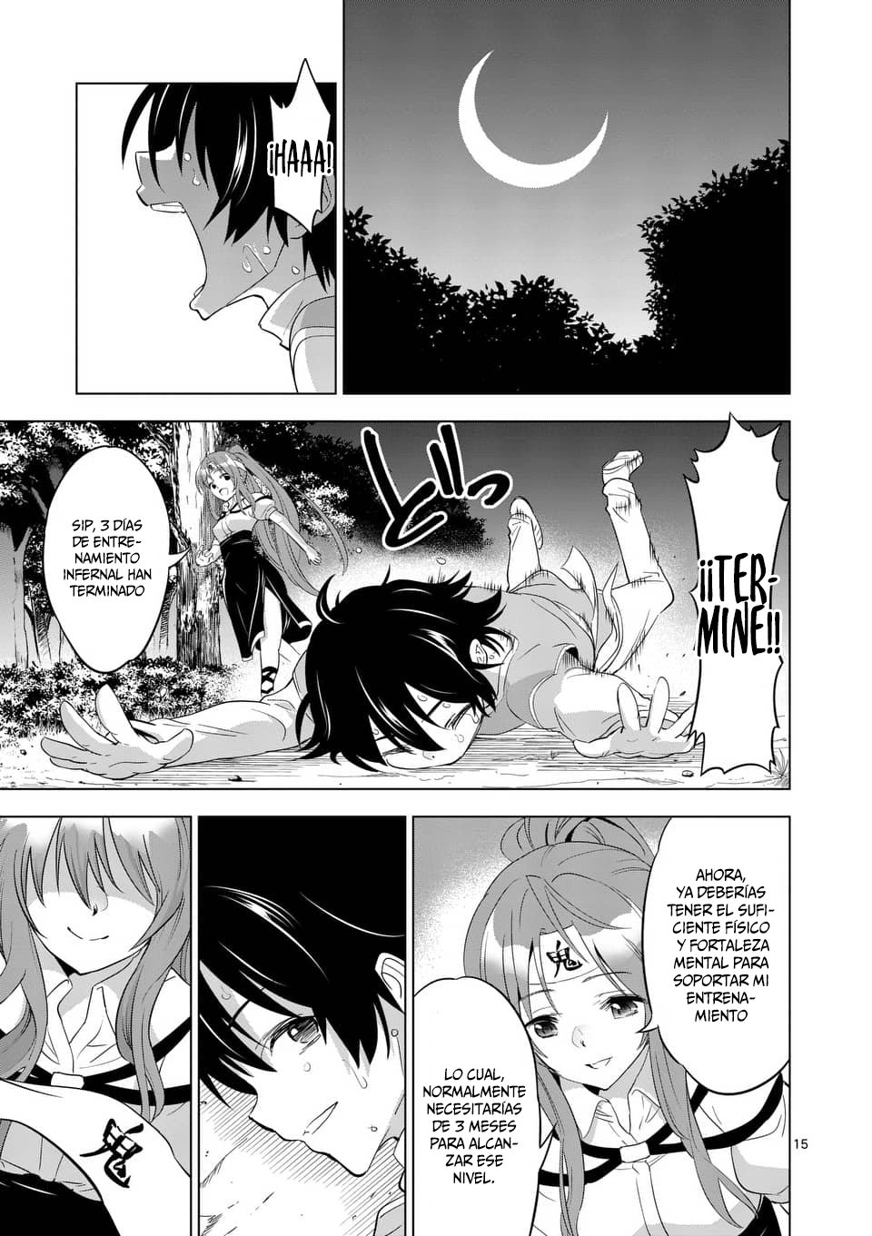 Shijou Saikyou Orc-san no Tanoshii Tanetsuke Harem Zukuri Capitulo 2: El entrenamiento de una Mujer caballero es un poco duro. página 16