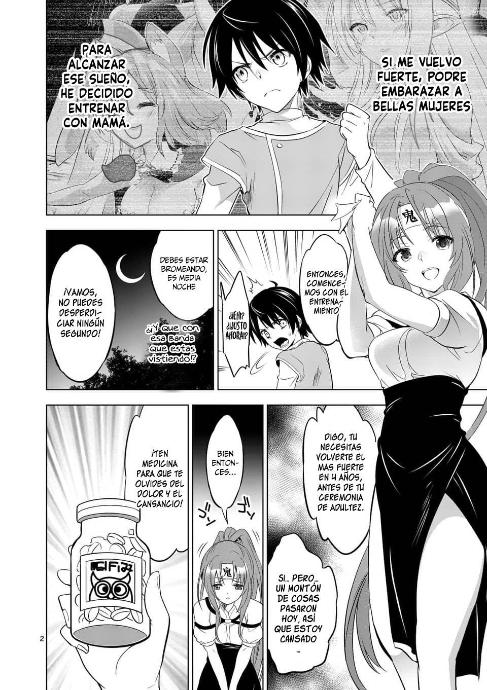 Shijou Saikyou Orc-san no Tanoshii Tanetsuke Harem Zukuri Capitulo 2: El entrenamiento de una Mujer caballero es un poco duro. página 4