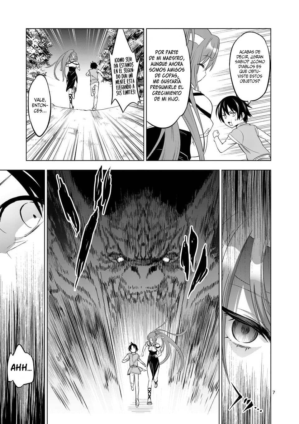 Shijou Saikyou Orc-san no Tanoshii Tanetsuke Harem Zukuri Capitulo 2: El entrenamiento de una Mujer caballero es un poco duro. página 9