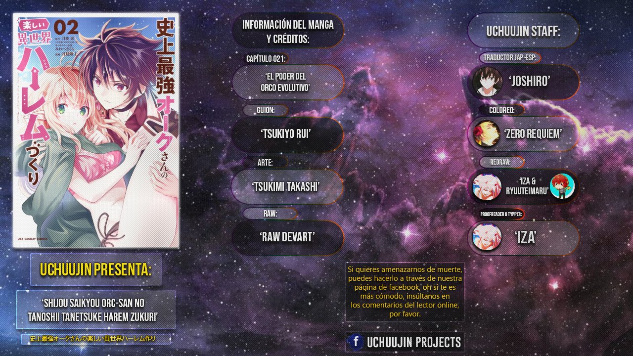 Shijou Saikyou Orc-san no Tanoshii Tanetsuke Harem Zukuri Capitulo 21: El Poder del Orco Evolutivo. página 2