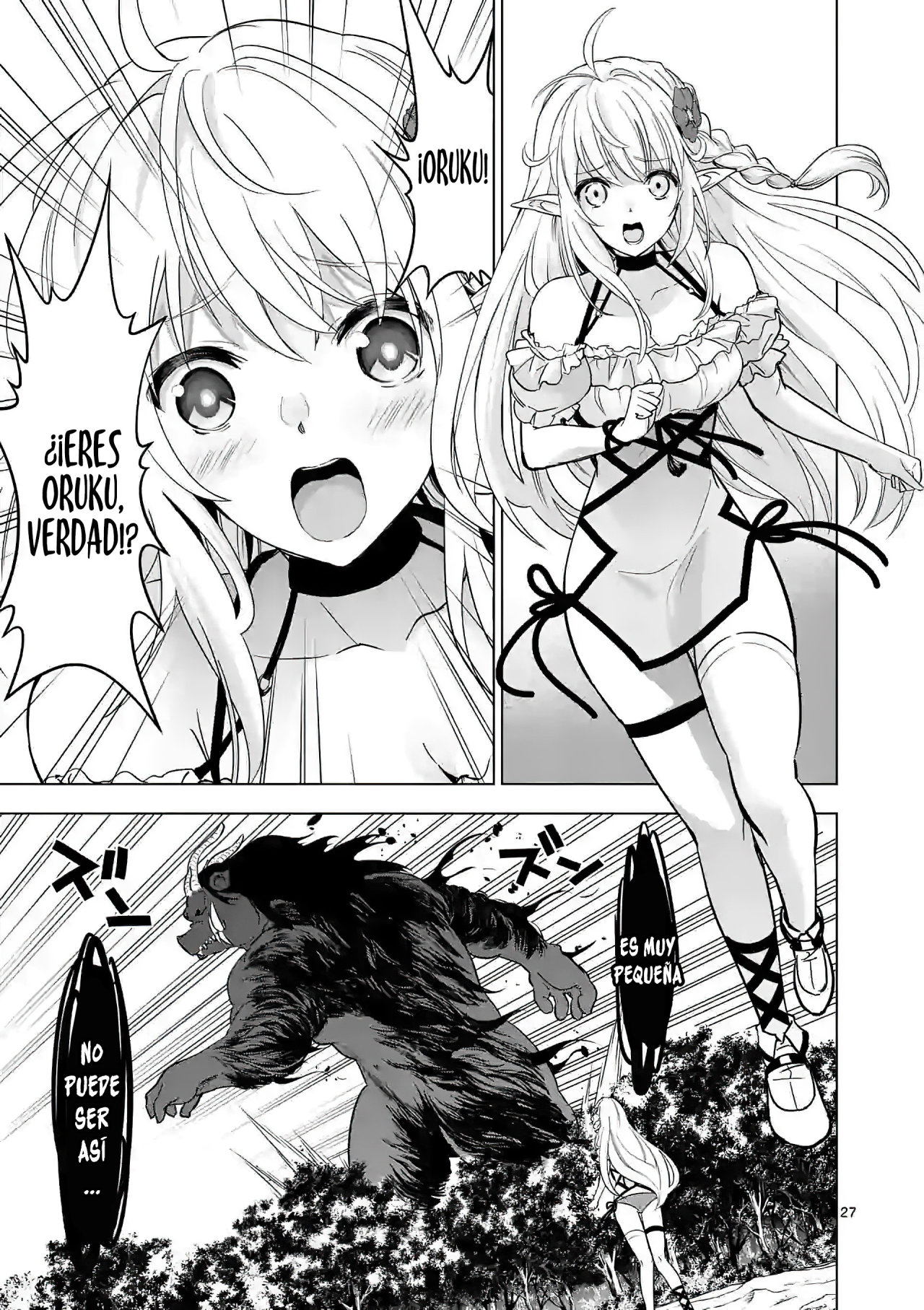 Shijou Saikyou Orc-san no Tanoshii Tanetsuke Harem Zukuri Capitulo 21: El Poder del Orco Evolutivo. página 29