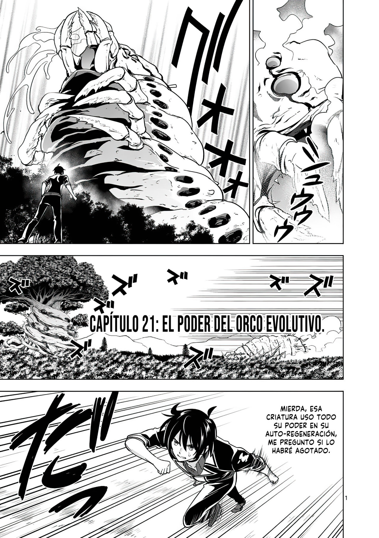 Shijou Saikyou Orc-san no Tanoshii Tanetsuke Harem Zukuri Capitulo 21: El Poder del Orco Evolutivo. página 3