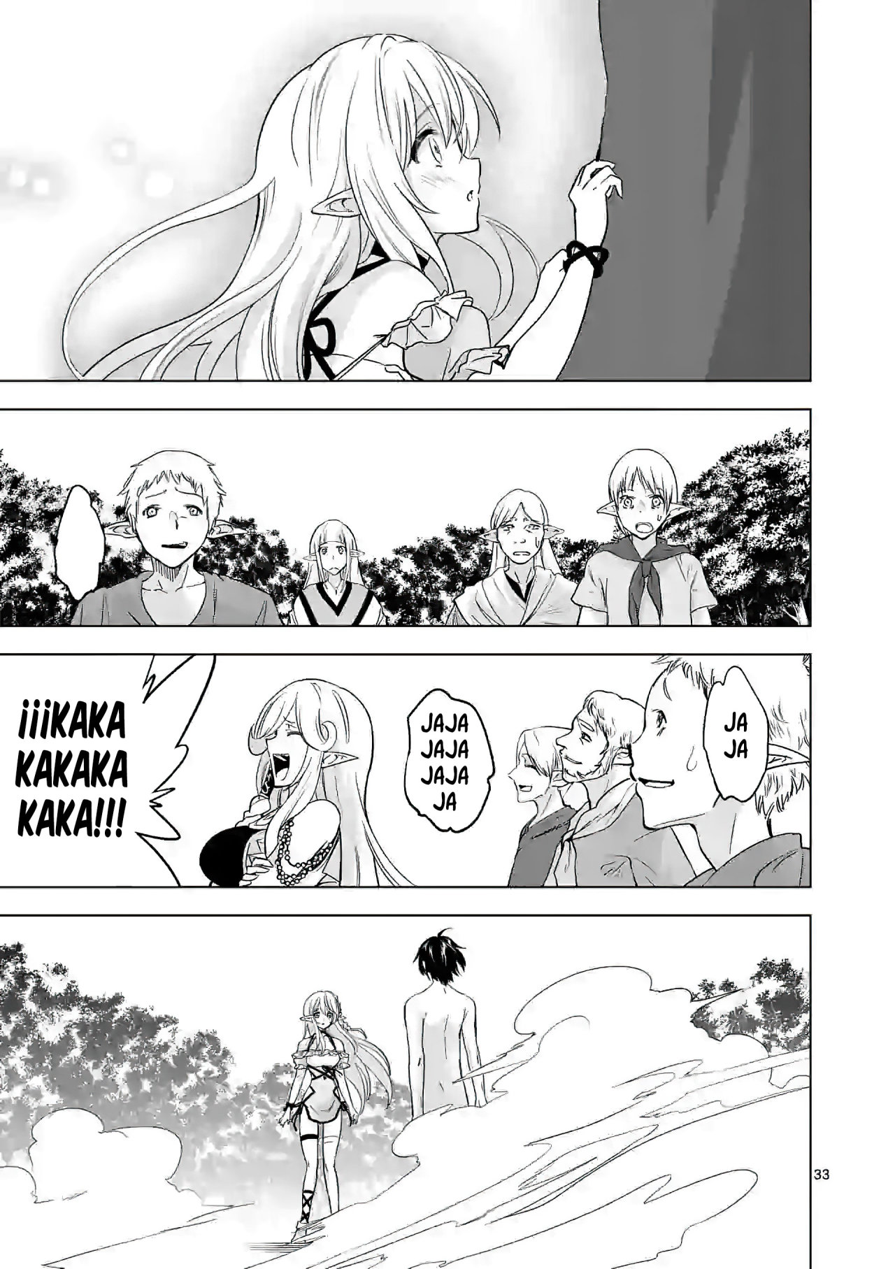 Shijou Saikyou Orc-san no Tanoshii Tanetsuke Harem Zukuri Capitulo 21: El Poder del Orco Evolutivo. página 36