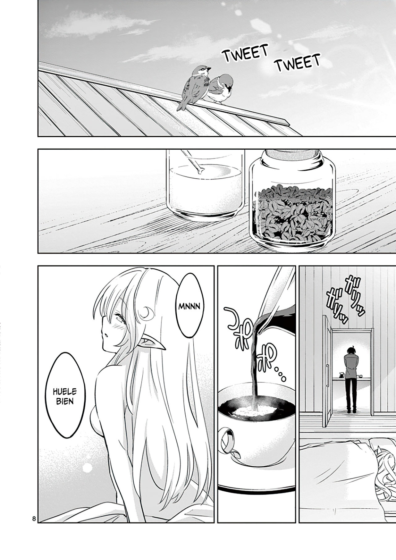 Shijou Saikyou Orc-san no Tanoshii Tanetsuke Harem Zukuri Capitulo 22: El Orco y la Elfa se unen. página 12