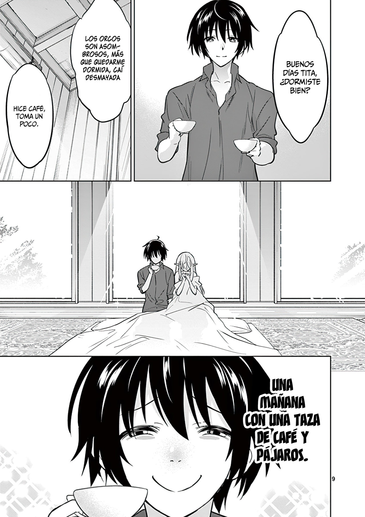 Shijou Saikyou Orc-san no Tanoshii Tanetsuke Harem Zukuri Capitulo 22: El Orco y la Elfa se unen. página 13