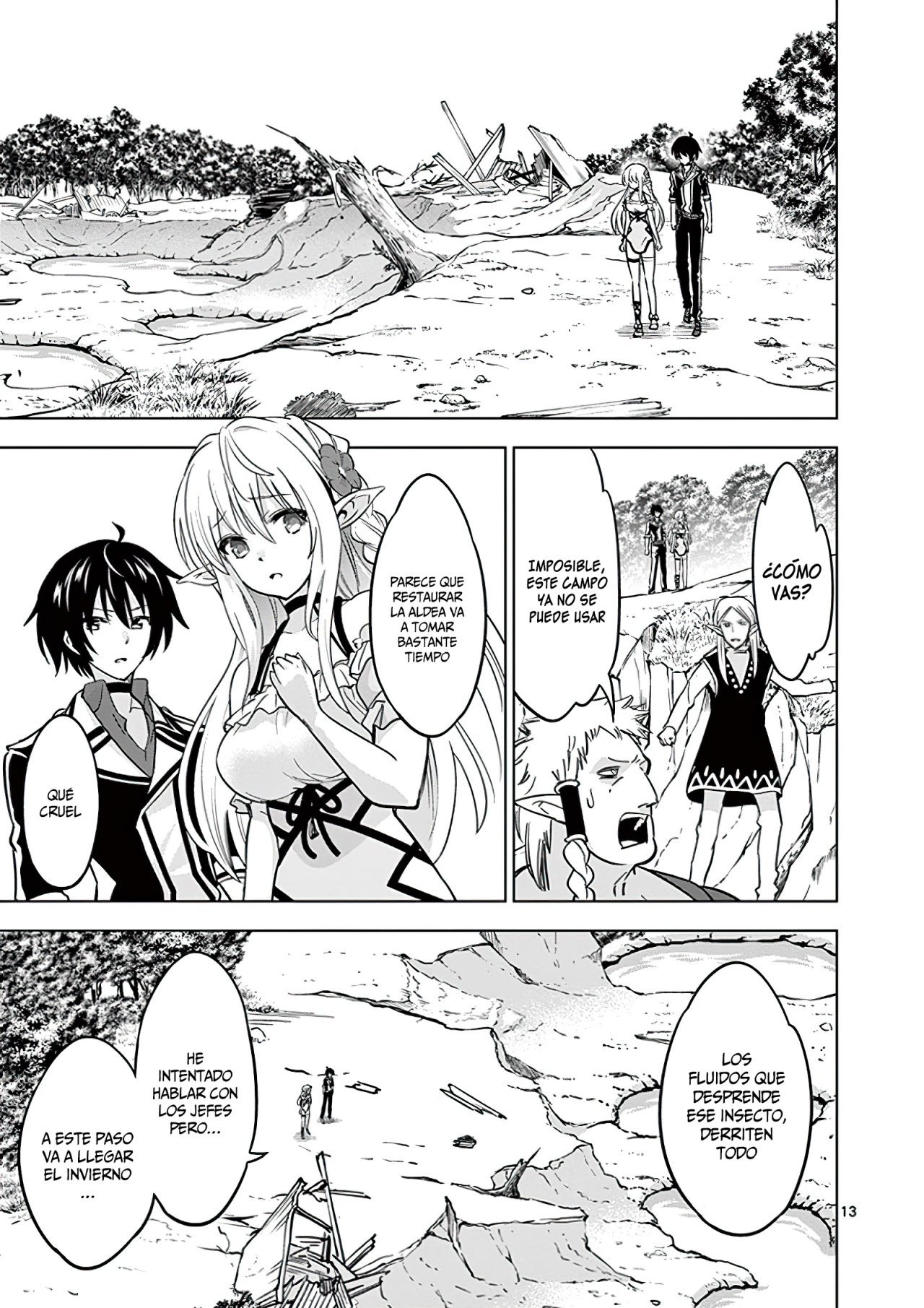 Shijou Saikyou Orc-san no Tanoshii Tanetsuke Harem Zukuri Capitulo 22: El Orco y la Elfa se unen. página 18