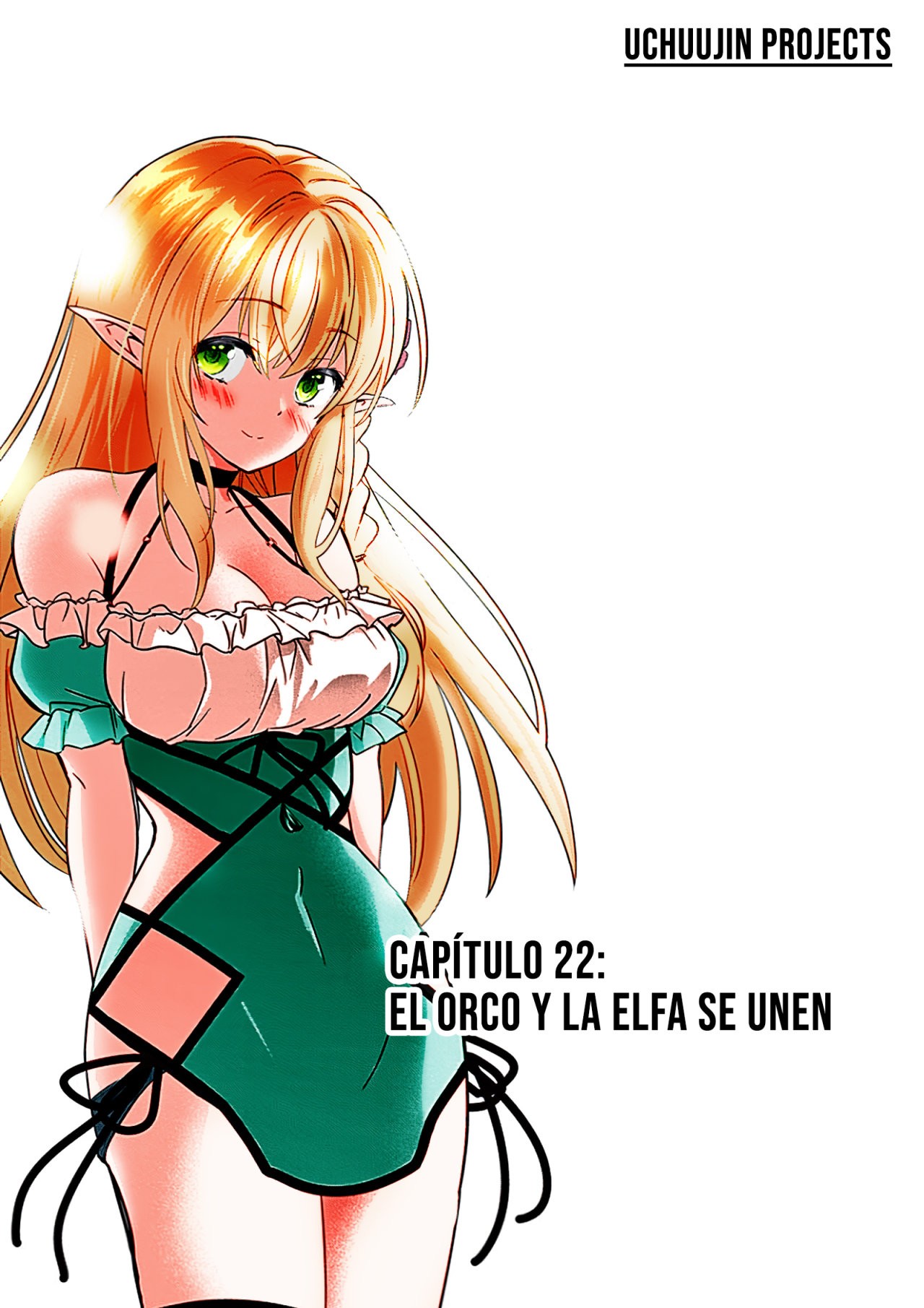 Shijou Saikyou Orc-san no Tanoshii Tanetsuke Harem Zukuri Capitulo 22: El Orco y la Elfa se unen. página 3
