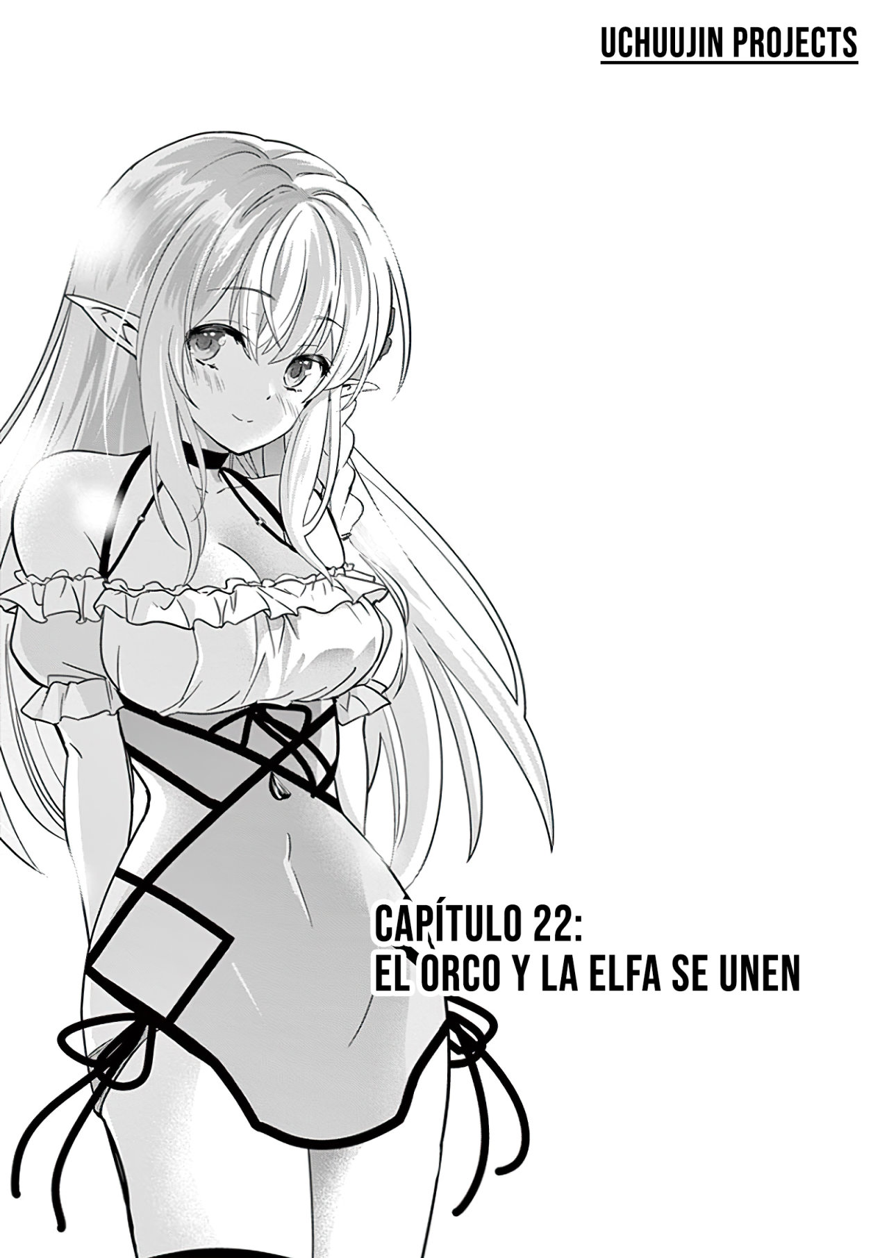 Shijou Saikyou Orc-san no Tanoshii Tanetsuke Harem Zukuri Capitulo 22: El Orco y la Elfa se unen. página 4