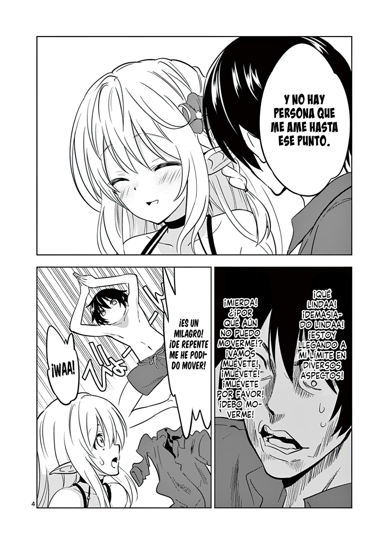 Shijou Saikyou Orc-san no Tanoshii Tanetsuke Harem Zukuri Capitulo 22: El Orco y la Elfa se unen. página 7