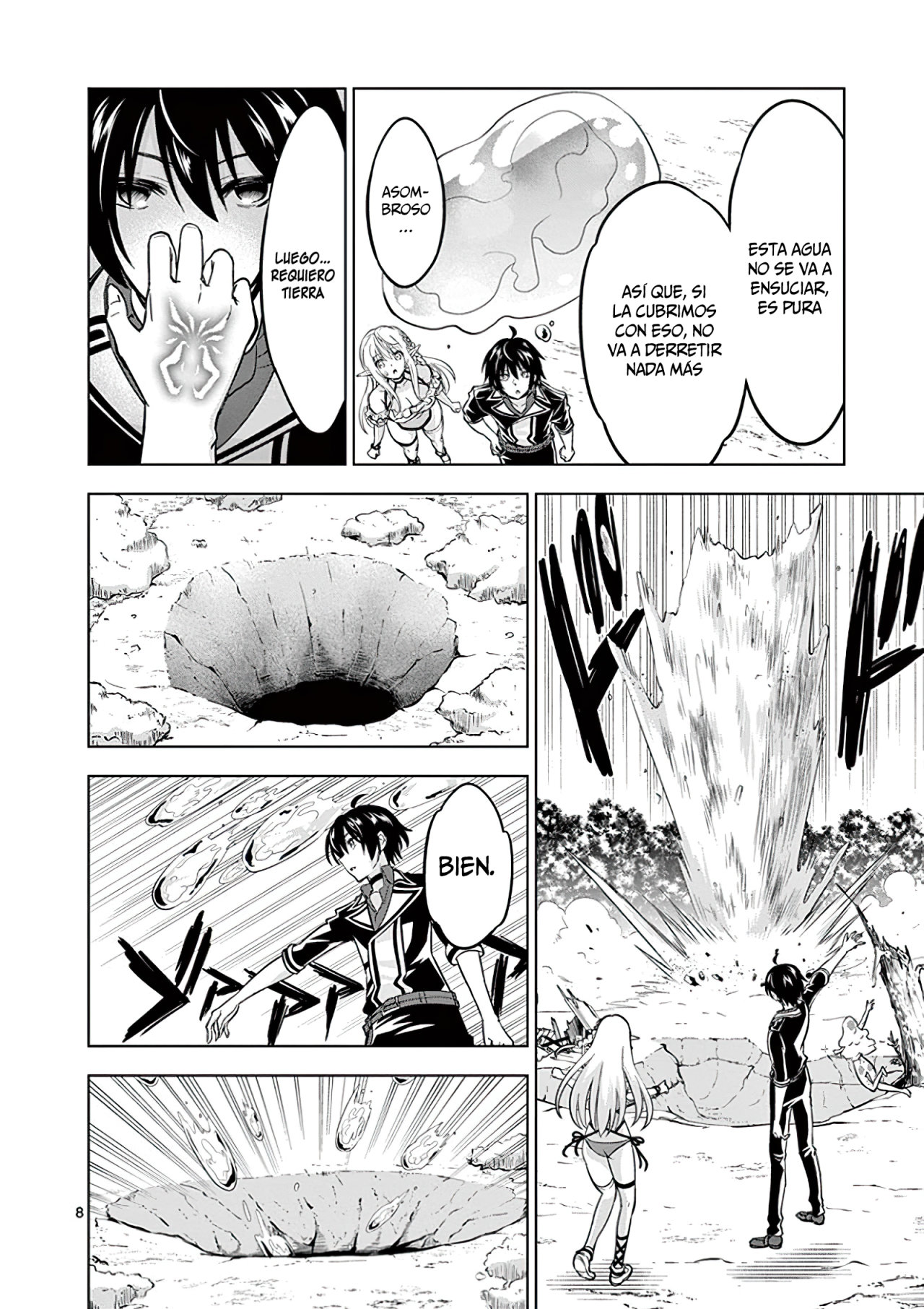 Shijou Saikyou Orc-san no Tanoshii Tanetsuke Harem Zukuri Capitulo 23: Oruku y La ayuda a la Villa Elfo página 10