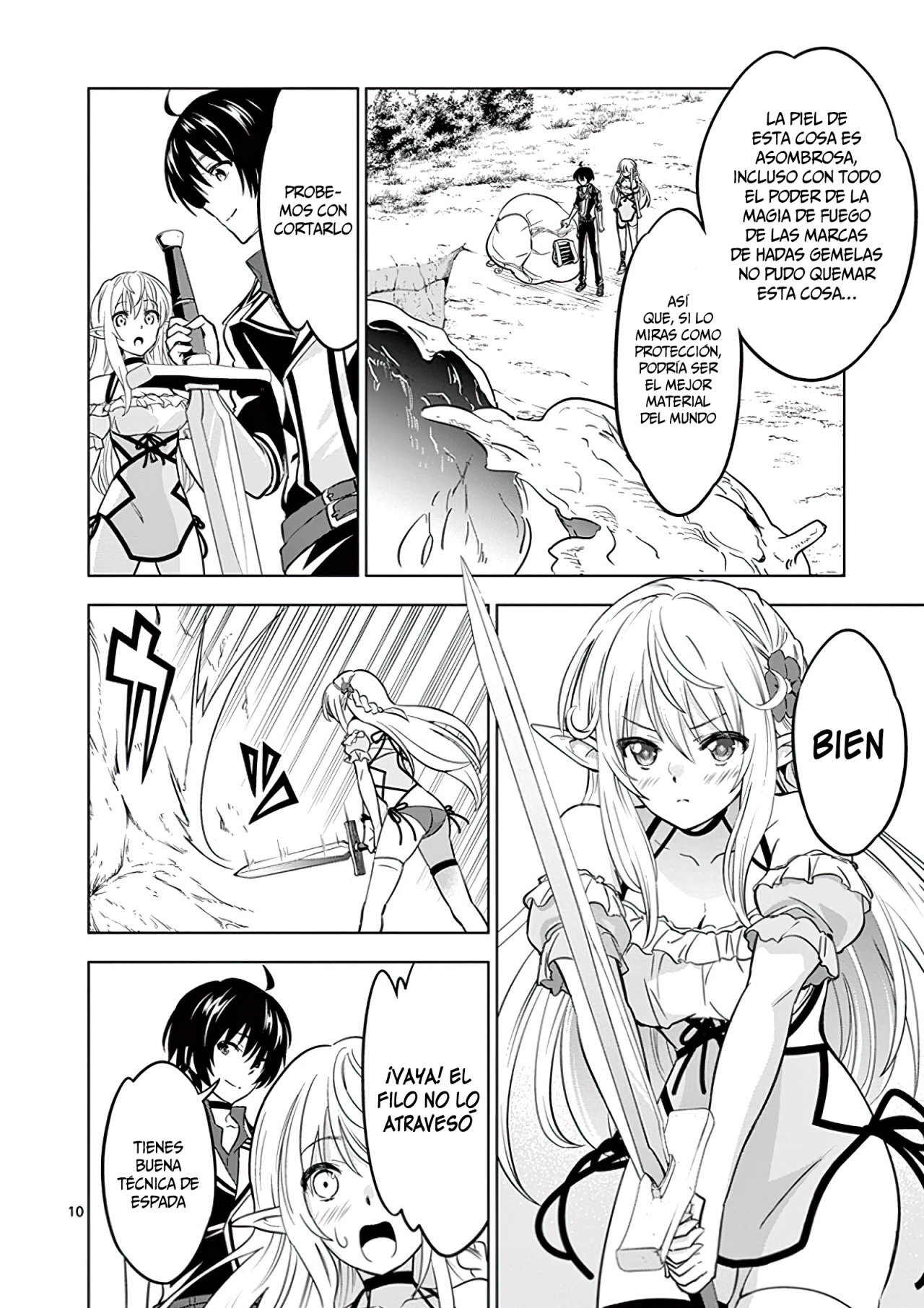 Shijou Saikyou Orc-san no Tanoshii Tanetsuke Harem Zukuri Capitulo 23: Oruku y La ayuda a la Villa Elfo página 12
