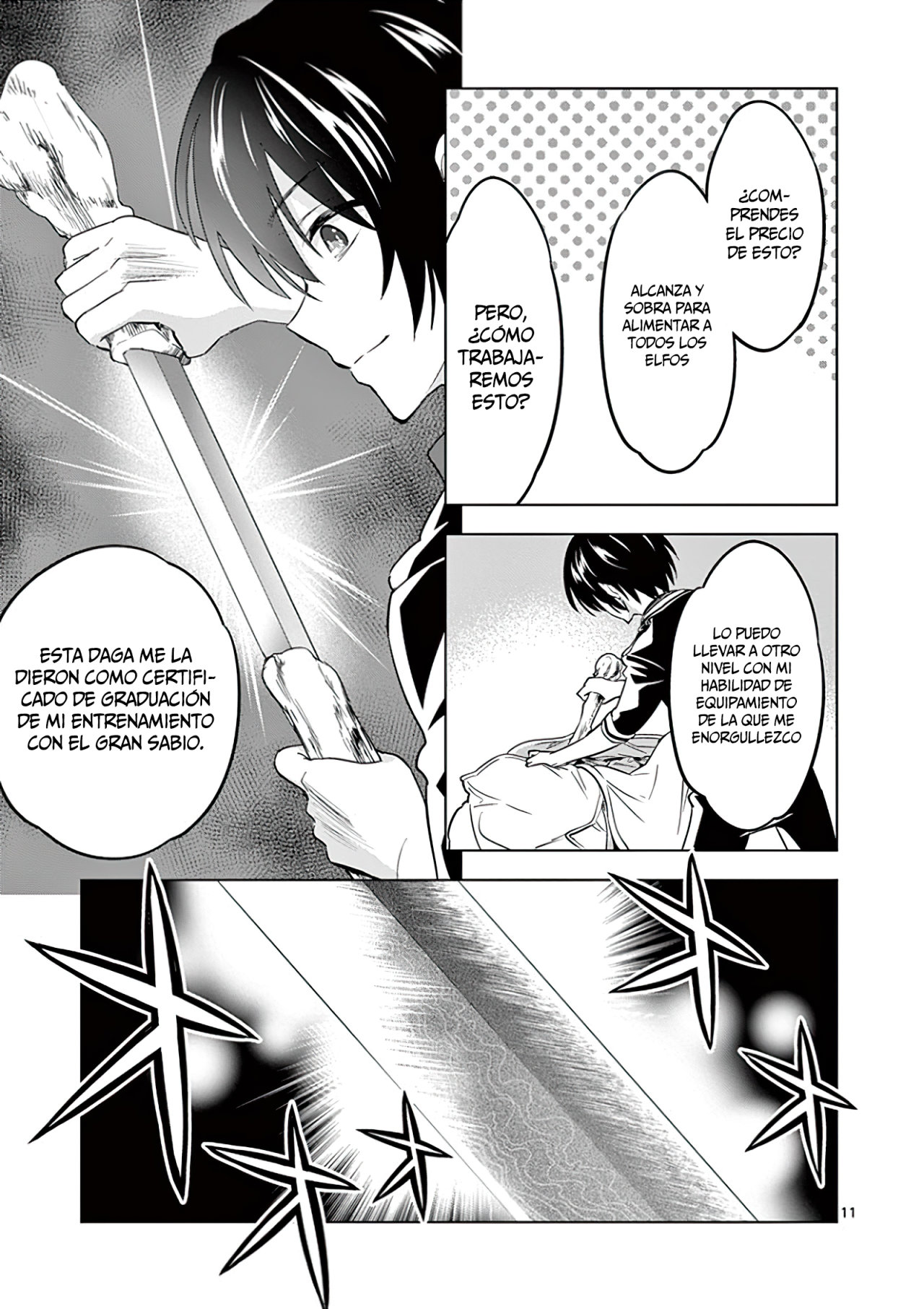 Shijou Saikyou Orc-san no Tanoshii Tanetsuke Harem Zukuri Capitulo 23: Oruku y La ayuda a la Villa Elfo página 13