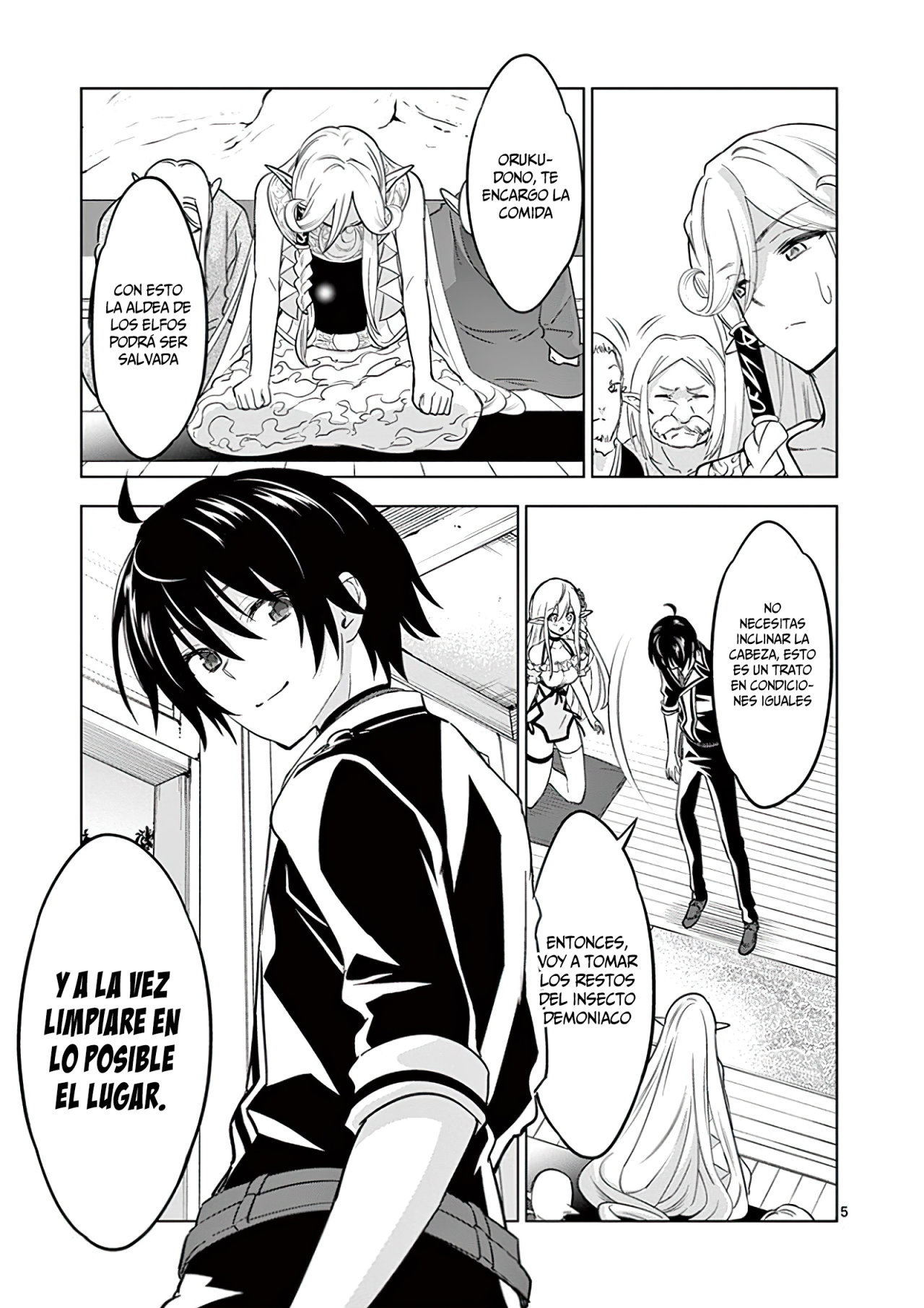 Shijou Saikyou Orc-san no Tanoshii Tanetsuke Harem Zukuri Capitulo 23: Oruku y La ayuda a la Villa Elfo página 7