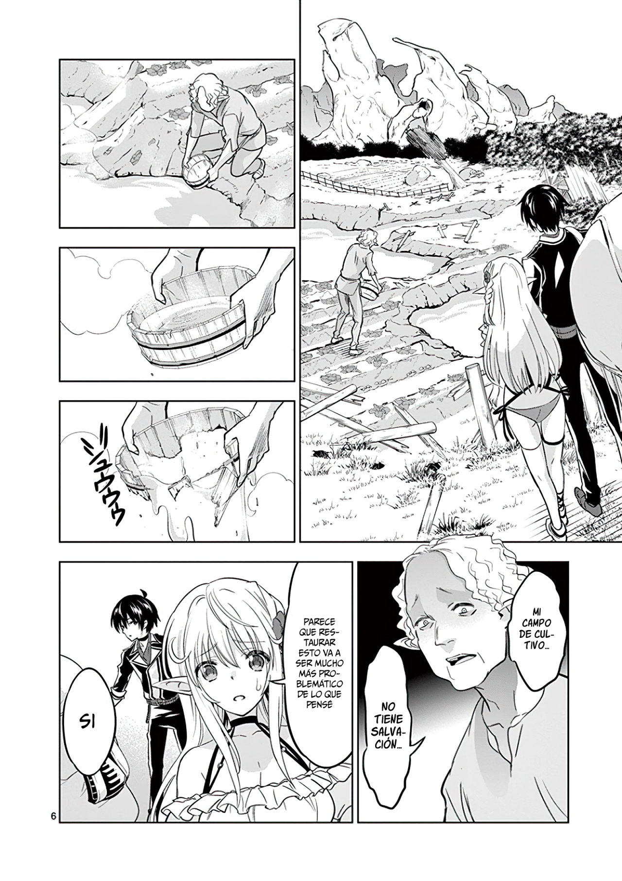 Shijou Saikyou Orc-san no Tanoshii Tanetsuke Harem Zukuri Capitulo 23: Oruku y La ayuda a la Villa Elfo página 8