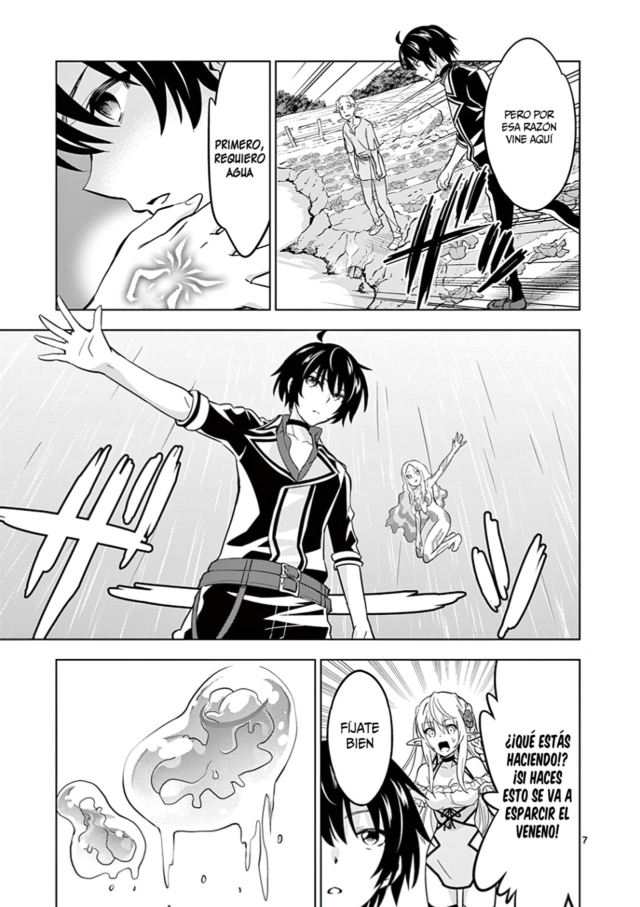 Shijou Saikyou Orc-san no Tanoshii Tanetsuke Harem Zukuri Capitulo 23: Oruku y La ayuda a la Villa Elfo página 9