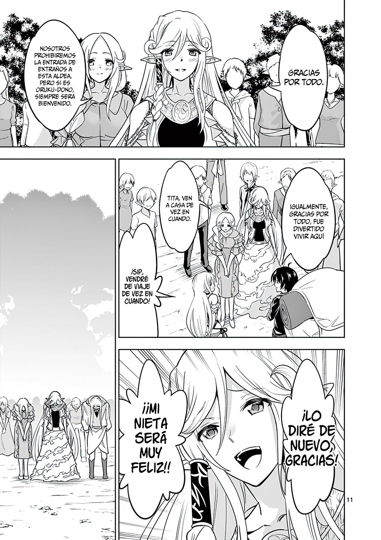 Shijou Saikyou Orc-san no Tanoshii Tanetsuke Harem Zukuri Capitulo 24: La Partida del Orco. página 12