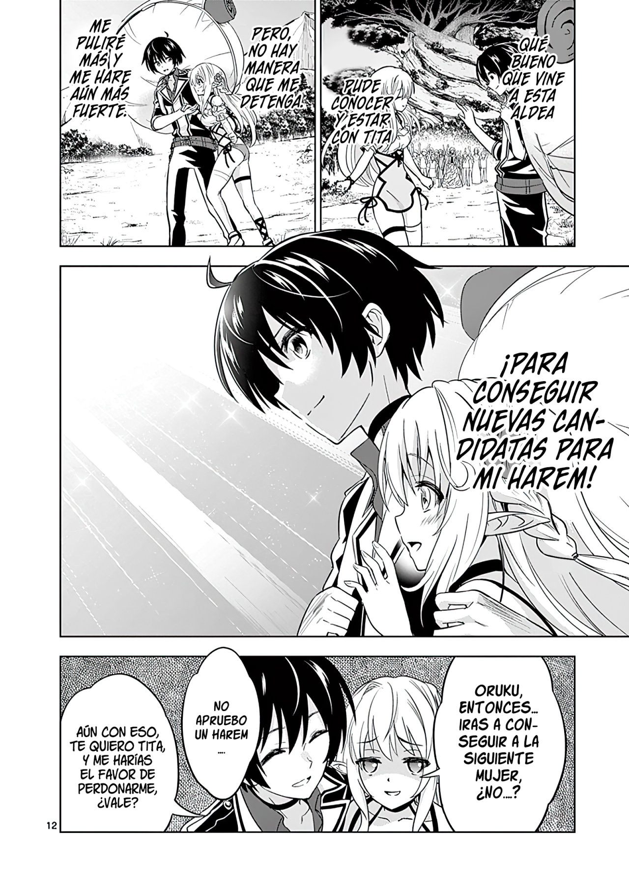 Shijou Saikyou Orc-san no Tanoshii Tanetsuke Harem Zukuri Capitulo 24: La Partida del Orco. página 13