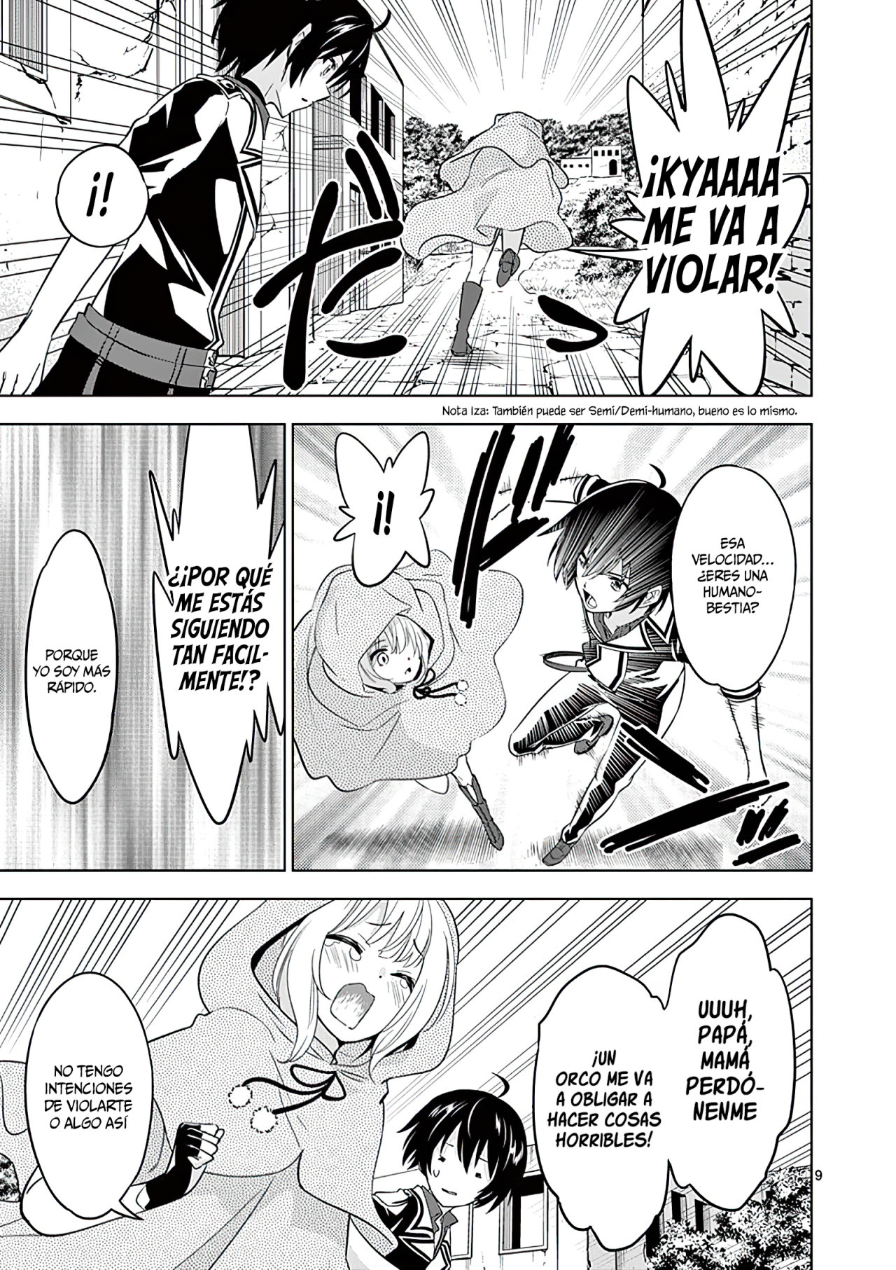 Shijou Saikyou Orc-san no Tanoshii Tanetsuke Harem Zukuri Capitulo 26: El Orco y la Sacerdotisa de la Espada. página 11