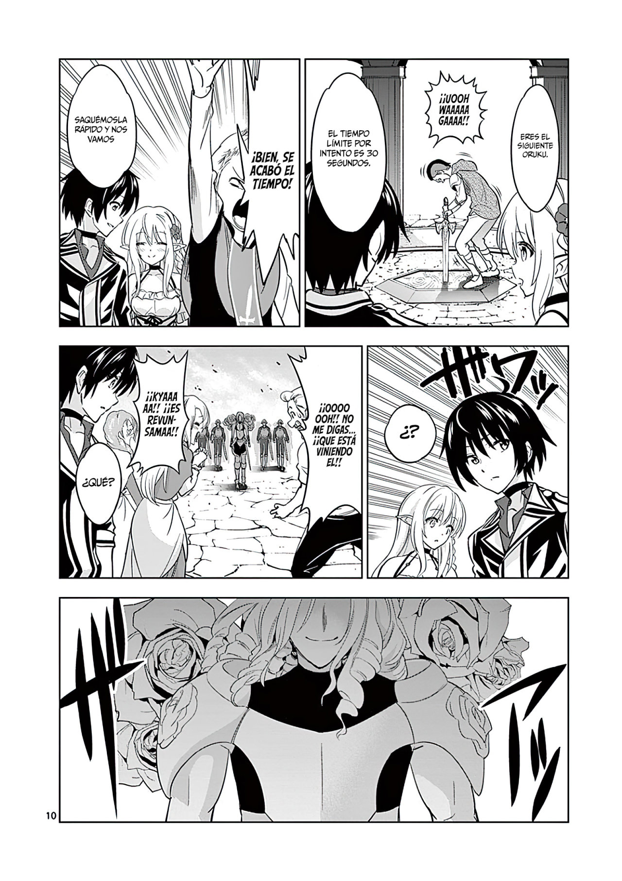 Shijou Saikyou Orc-san no Tanoshii Tanetsuke Harem Zukuri Capitulo 27: El Orco y la Espada del Oráculo. página 11