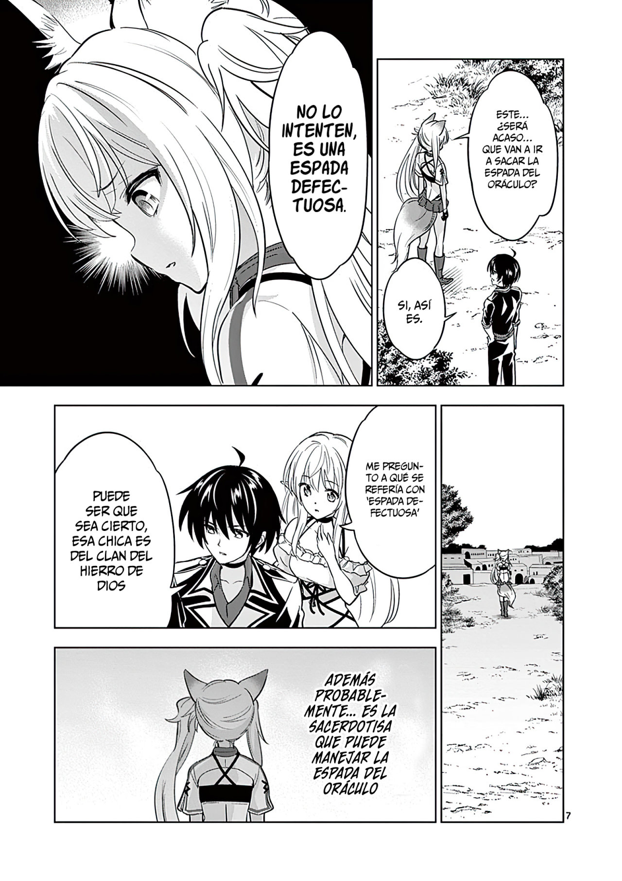 Shijou Saikyou Orc-san no Tanoshii Tanetsuke Harem Zukuri Capitulo 27: El Orco y la Espada del Oráculo. página 8