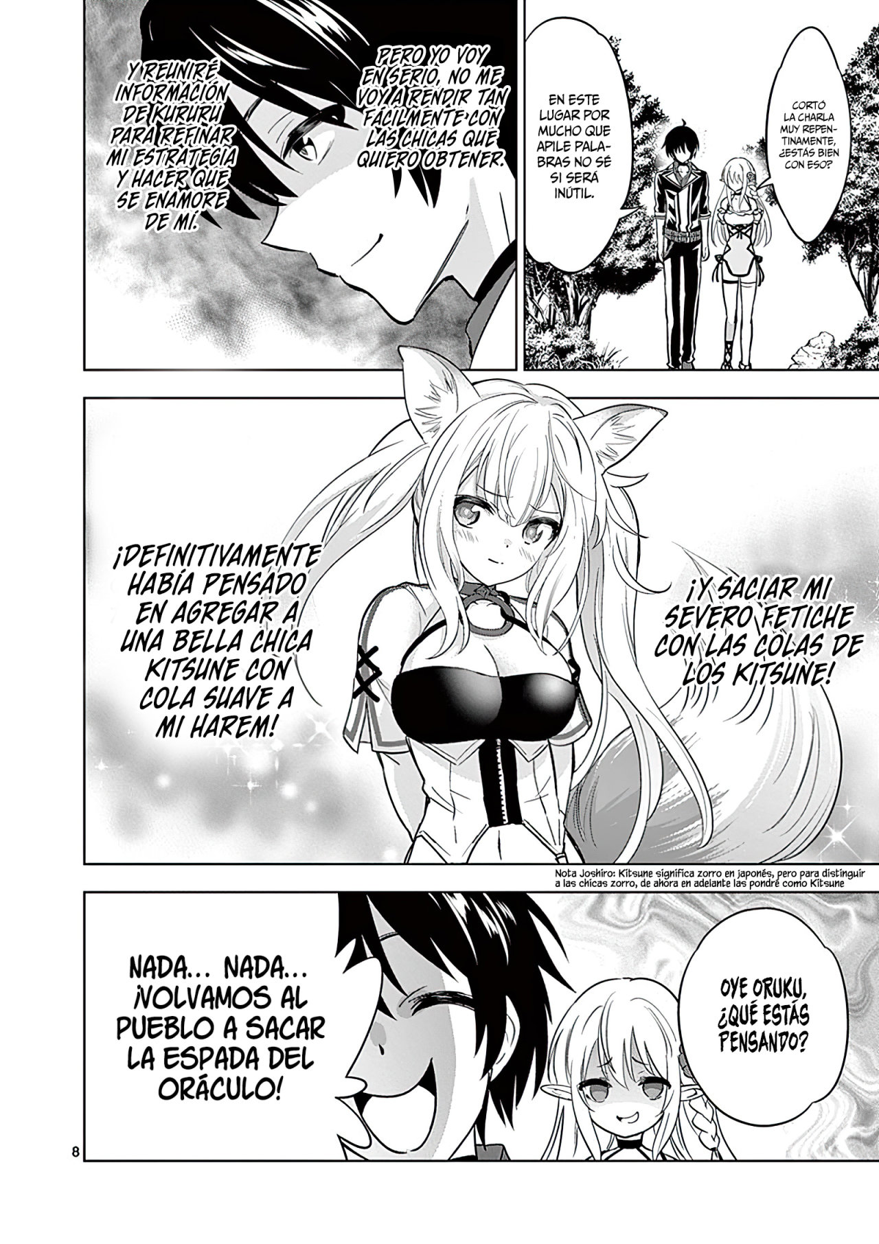 Shijou Saikyou Orc-san no Tanoshii Tanetsuke Harem Zukuri Capitulo 27: El Orco y la Espada del Oráculo. página 9