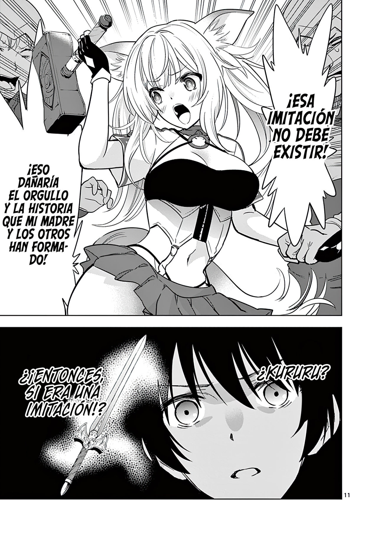 Shijou Saikyou Orc-san no Tanoshii Tanetsuke Harem Zukuri Capitulo 28: El Orco y el Duelo. página 13