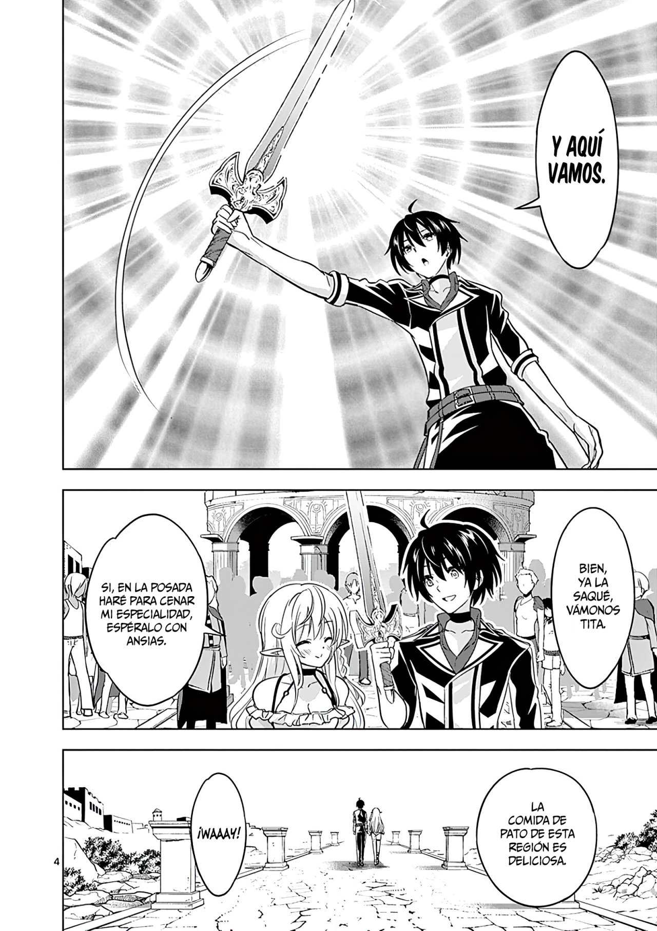 Shijou Saikyou Orc-san no Tanoshii Tanetsuke Harem Zukuri Capitulo 28: El Orco y el Duelo. página 6