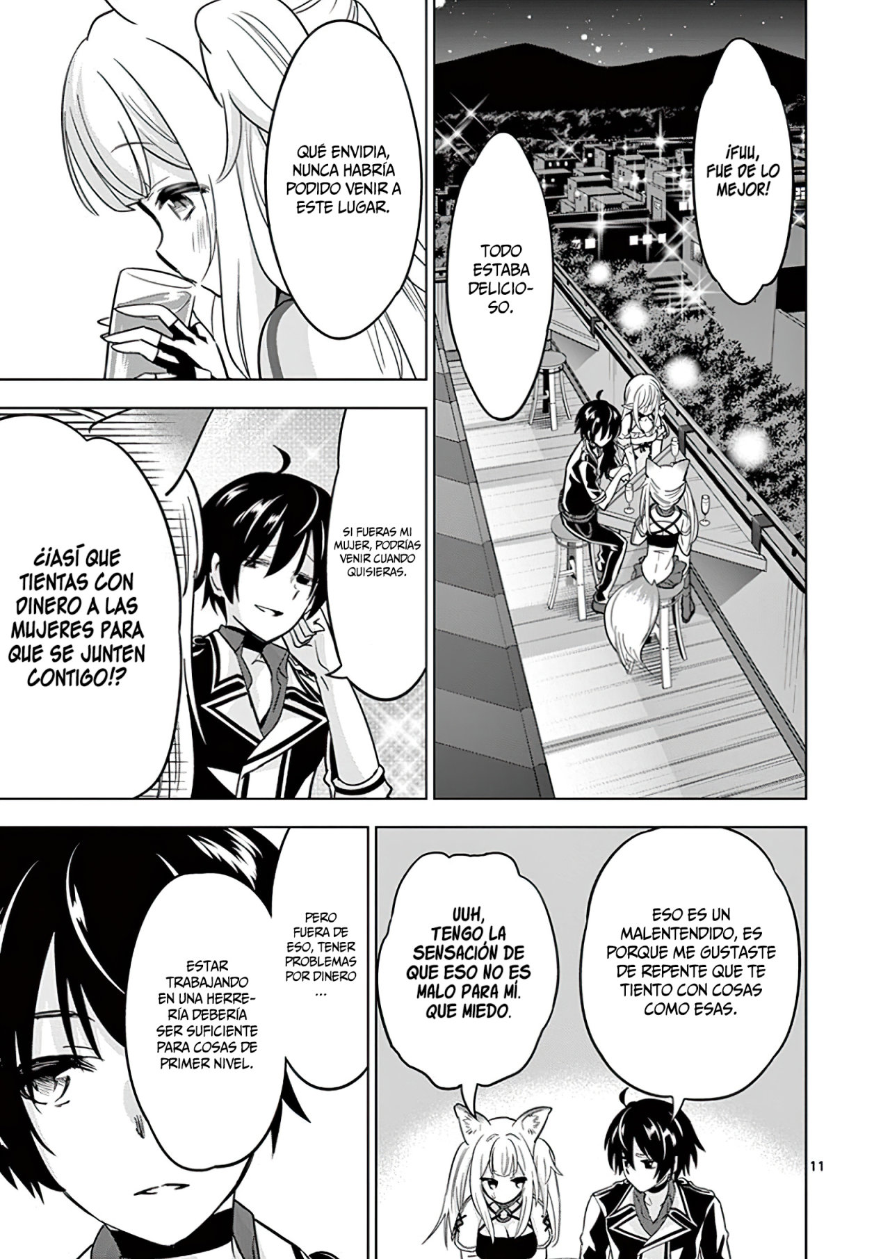 Shijou Saikyou Orc-san no Tanoshii Tanetsuke Harem Zukuri Capitulo 32: El Orco y la Celebración por la Victoria. página 13