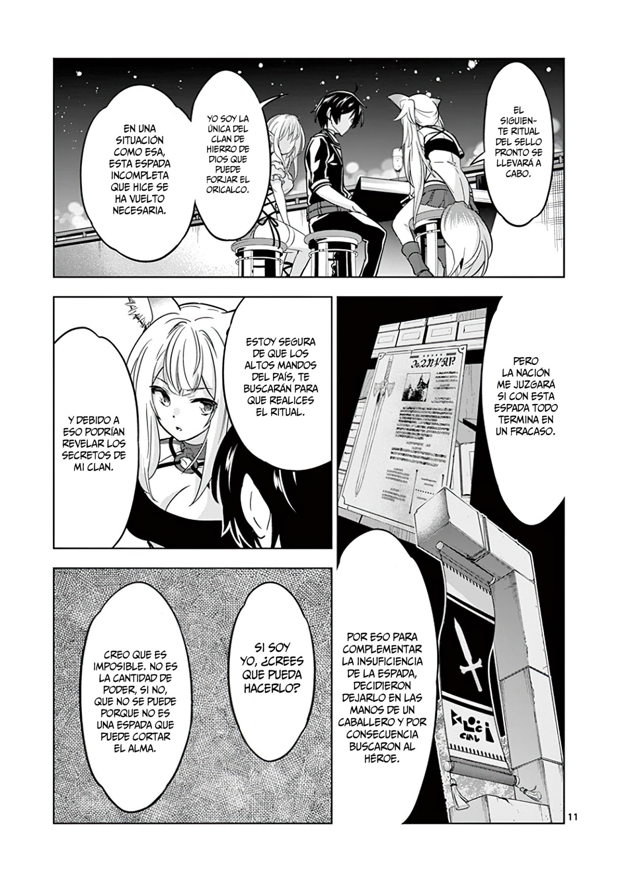 Shijou Saikyou Orc-san no Tanoshii Tanetsuke Harem Zukuri Capitulo 33: El Pasado Triste de la Kitsune y el Orco. página 14