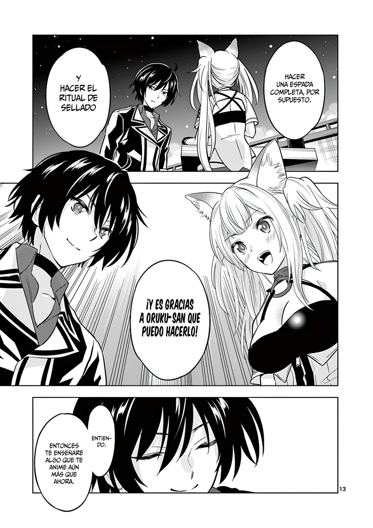 Shijou Saikyou Orc-san no Tanoshii Tanetsuke Harem Zukuri Capitulo 33: El Pasado Triste de la Kitsune y el Orco. página 16