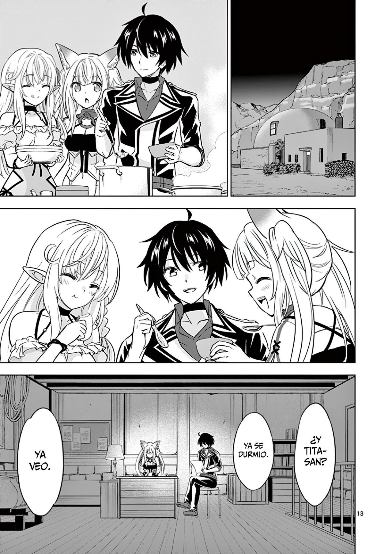 Shijou Saikyou Orc-san no Tanoshii Tanetsuke Harem Zukuri Capitulo 36: El Ángel y el Demonio del Orco. página 15