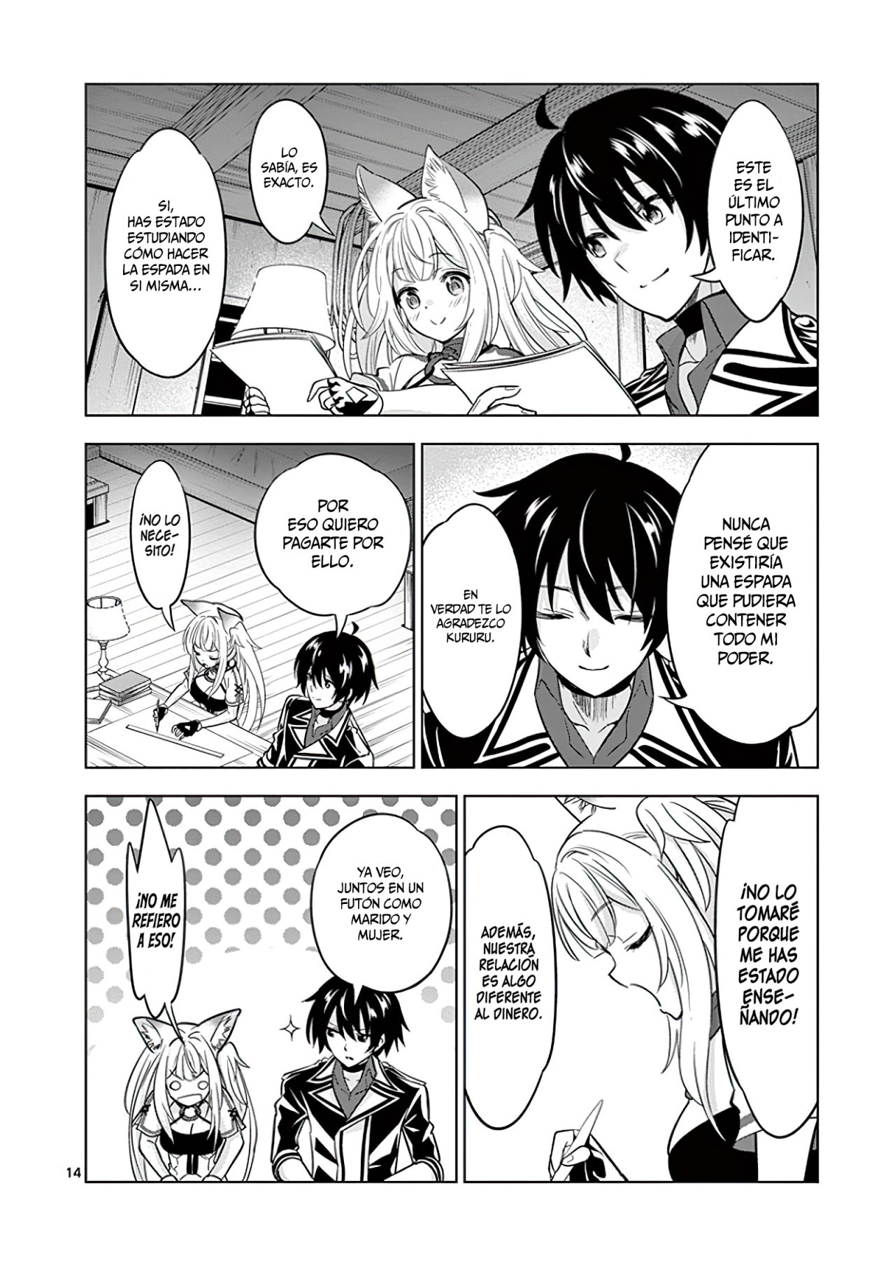 Shijou Saikyou Orc-san no Tanoshii Tanetsuke Harem Zukuri Capitulo 36: El Ángel y el Demonio del Orco. página 16