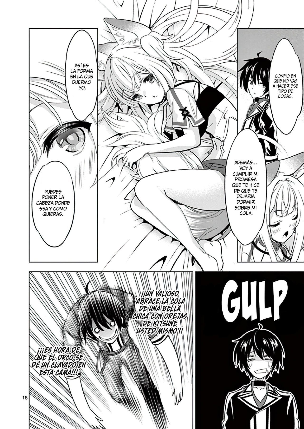 Shijou Saikyou Orc-san no Tanoshii Tanetsuke Harem Zukuri Capitulo 36: El Ángel y el Demonio del Orco. página 20