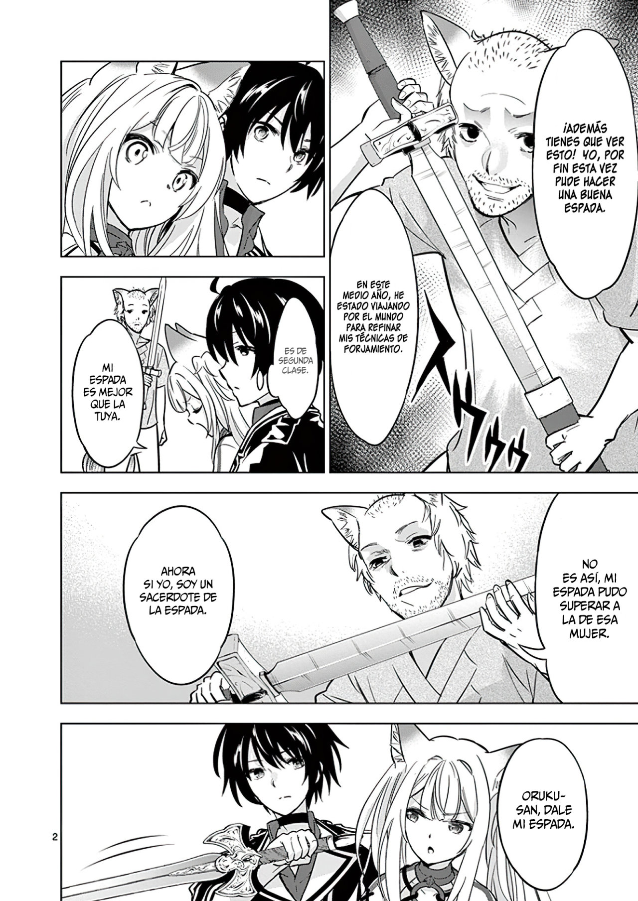 Shijou Saikyou Orc-san no Tanoshii Tanetsuke Harem Zukuri Capitulo 36: El Ángel y el Demonio del Orco. página 4