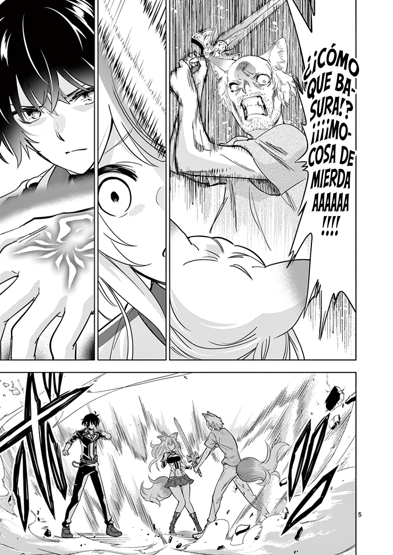 Shijou Saikyou Orc-san no Tanoshii Tanetsuke Harem Zukuri Capitulo 36: El Ángel y el Demonio del Orco. página 7