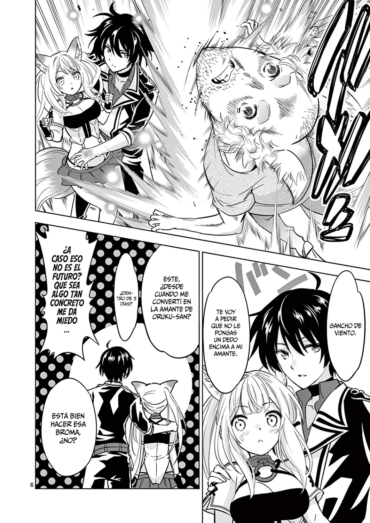 Shijou Saikyou Orc-san no Tanoshii Tanetsuke Harem Zukuri Capitulo 36: El Ángel y el Demonio del Orco. página 8