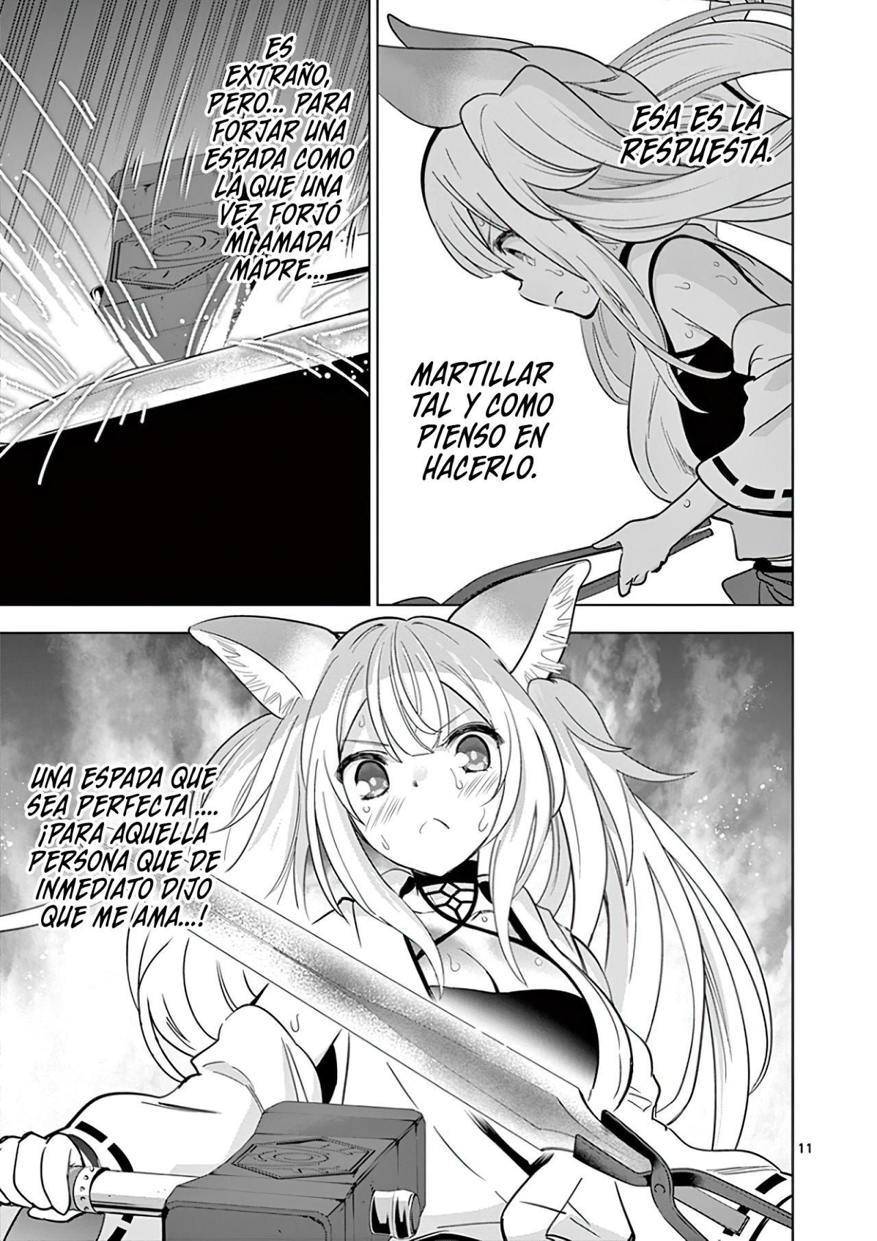 Shijou Saikyou Orc-san no Tanoshii Tanetsuke Harem Zukuri Capitulo 38: El Orco y el Muñeco de la Espada. página 14
