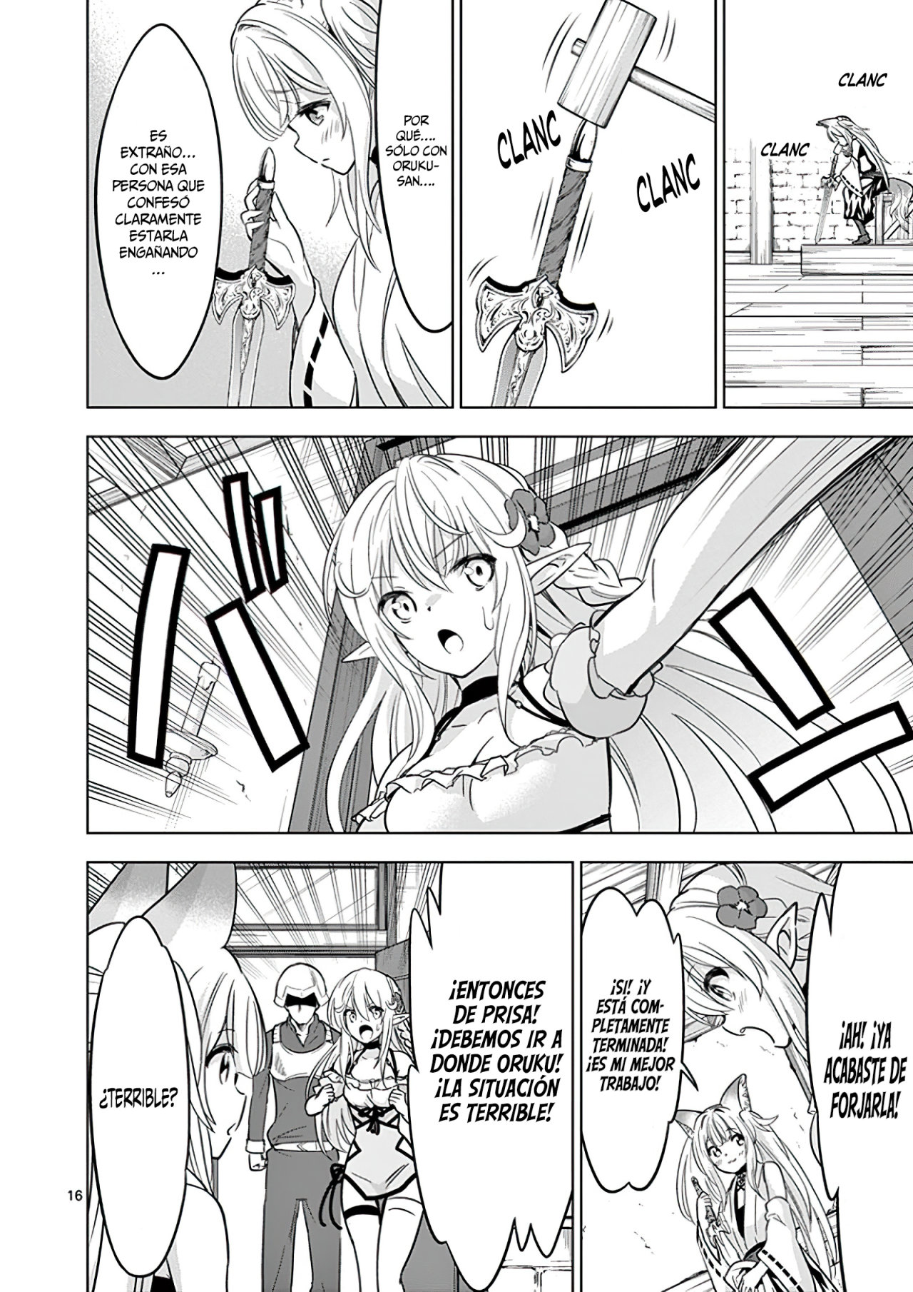 Shijou Saikyou Orc-san no Tanoshii Tanetsuke Harem Zukuri Capitulo 38: El Orco y el Muñeco de la Espada. página 19