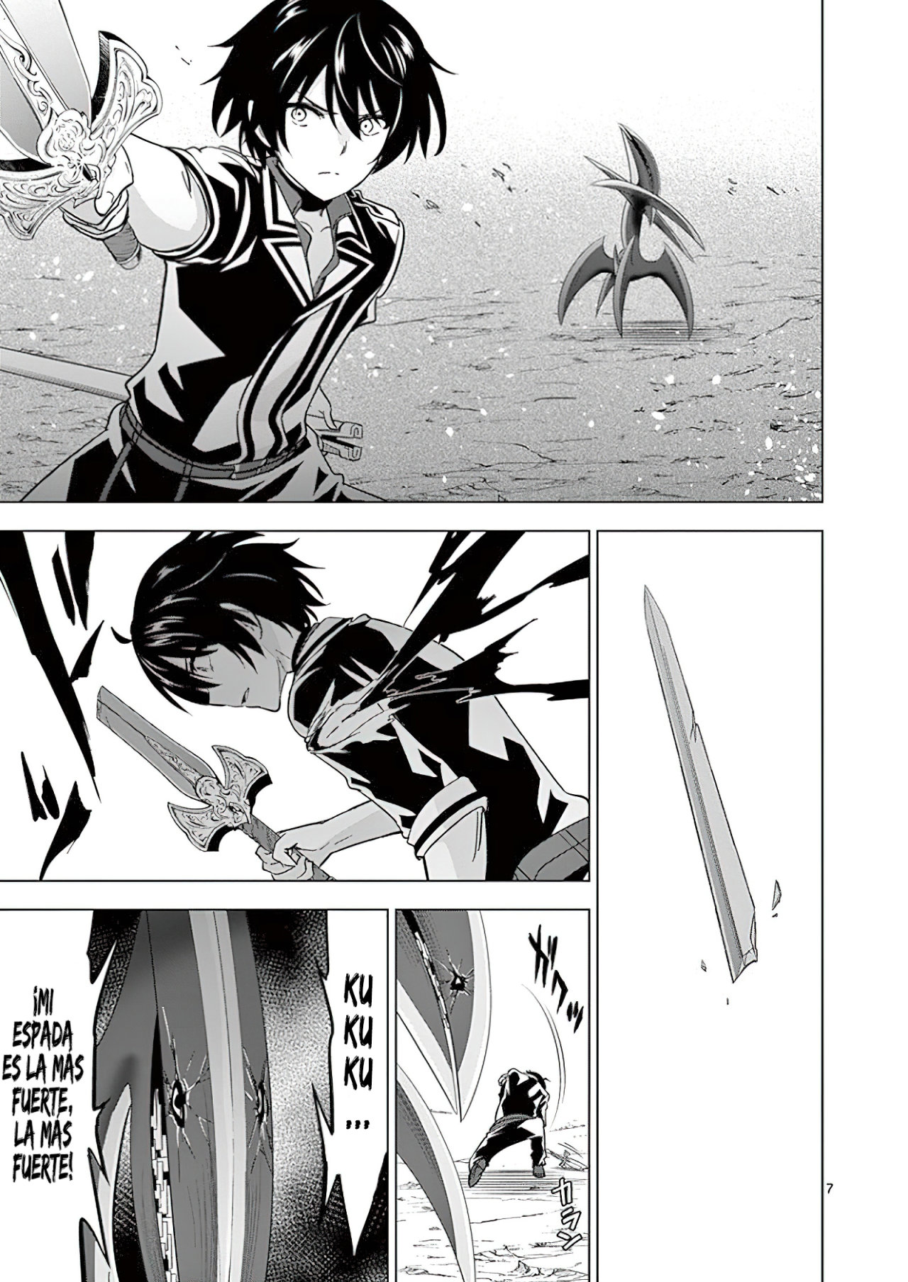 Shijou Saikyou Orc-san no Tanoshii Tanetsuke Harem Zukuri Capitulo 39: El Orco y la Verdadera Espada del Oráculo. página 10