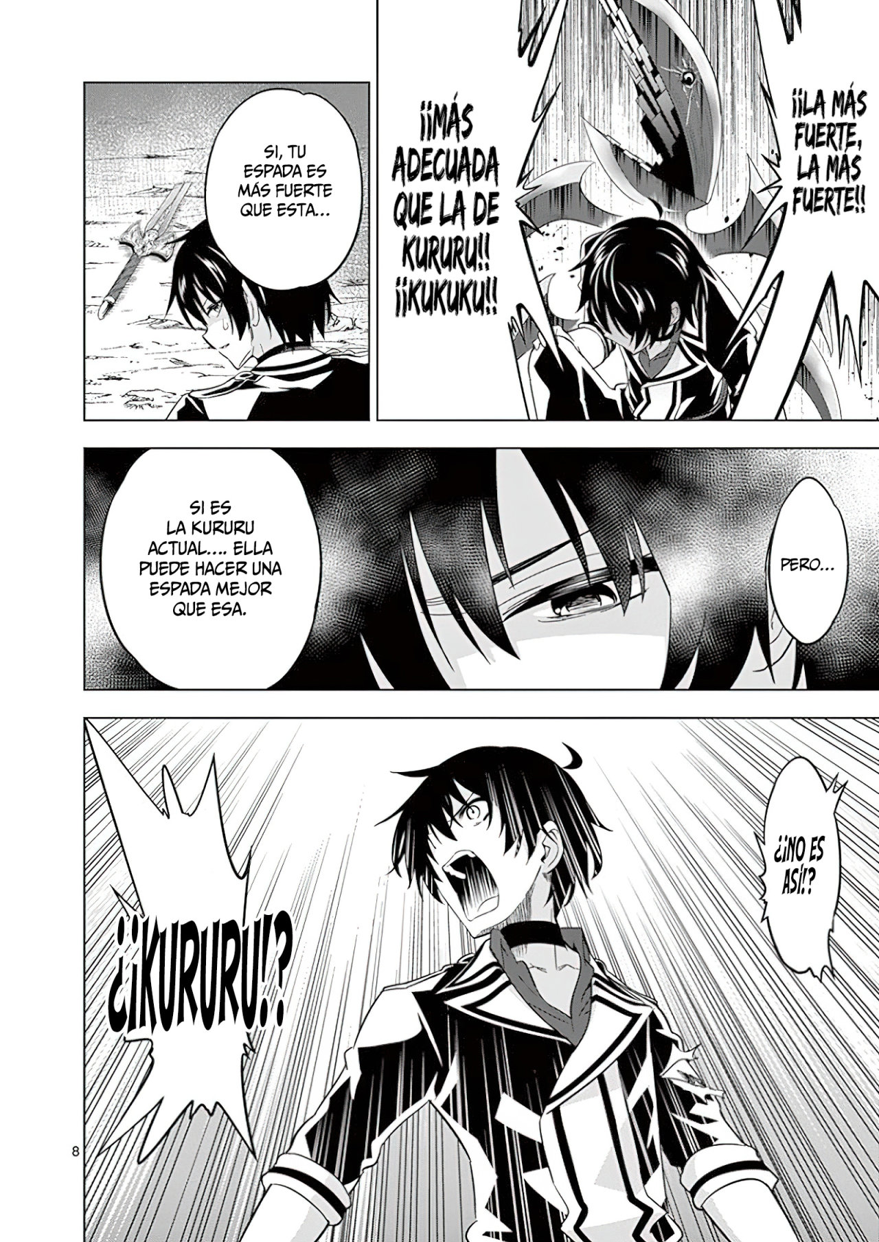 Shijou Saikyou Orc-san no Tanoshii Tanetsuke Harem Zukuri Capitulo 39: El Orco y la Verdadera Espada del Oráculo. página 11