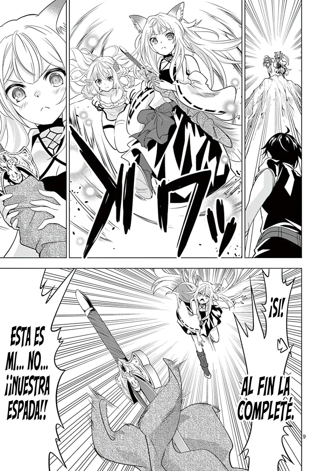 Shijou Saikyou Orc-san no Tanoshii Tanetsuke Harem Zukuri Capitulo 39: El Orco y la Verdadera Espada del Oráculo. página 12