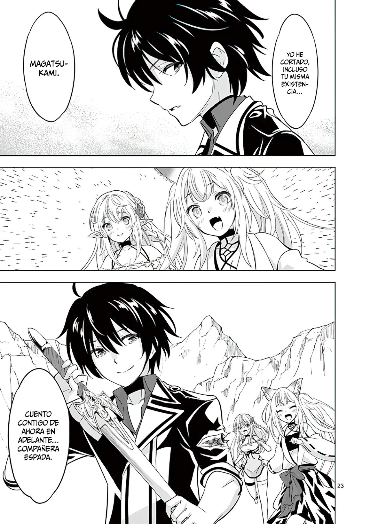 Shijou Saikyou Orc-san no Tanoshii Tanetsuke Harem Zukuri Capitulo 39: El Orco y la Verdadera Espada del Oráculo. página 25