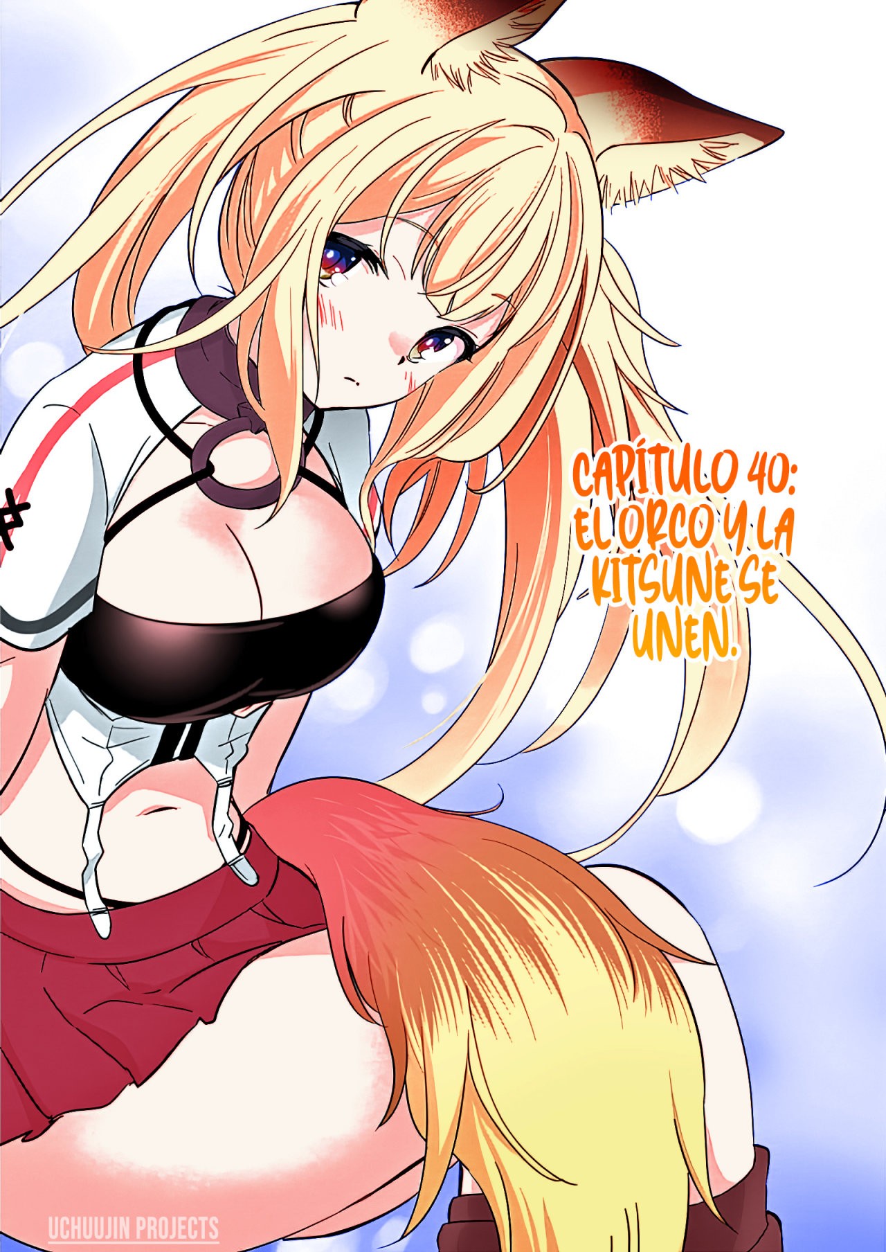 Shijou Saikyou Orc-san no Tanoshii Tanetsuke Harem Zukuri Capitulo 40: El Orco y la Kitsune se Unen. página 4