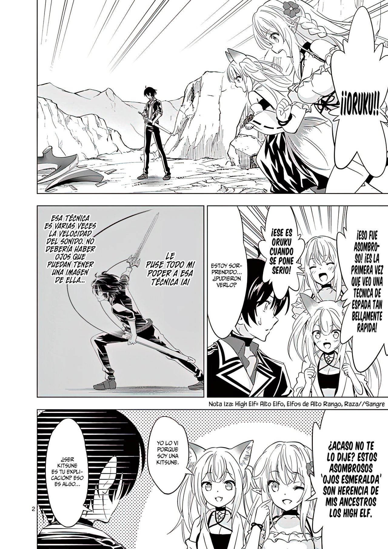 Shijou Saikyou Orc-san no Tanoshii Tanetsuke Harem Zukuri Capitulo 40: El Orco y la Kitsune se Unen. página 6